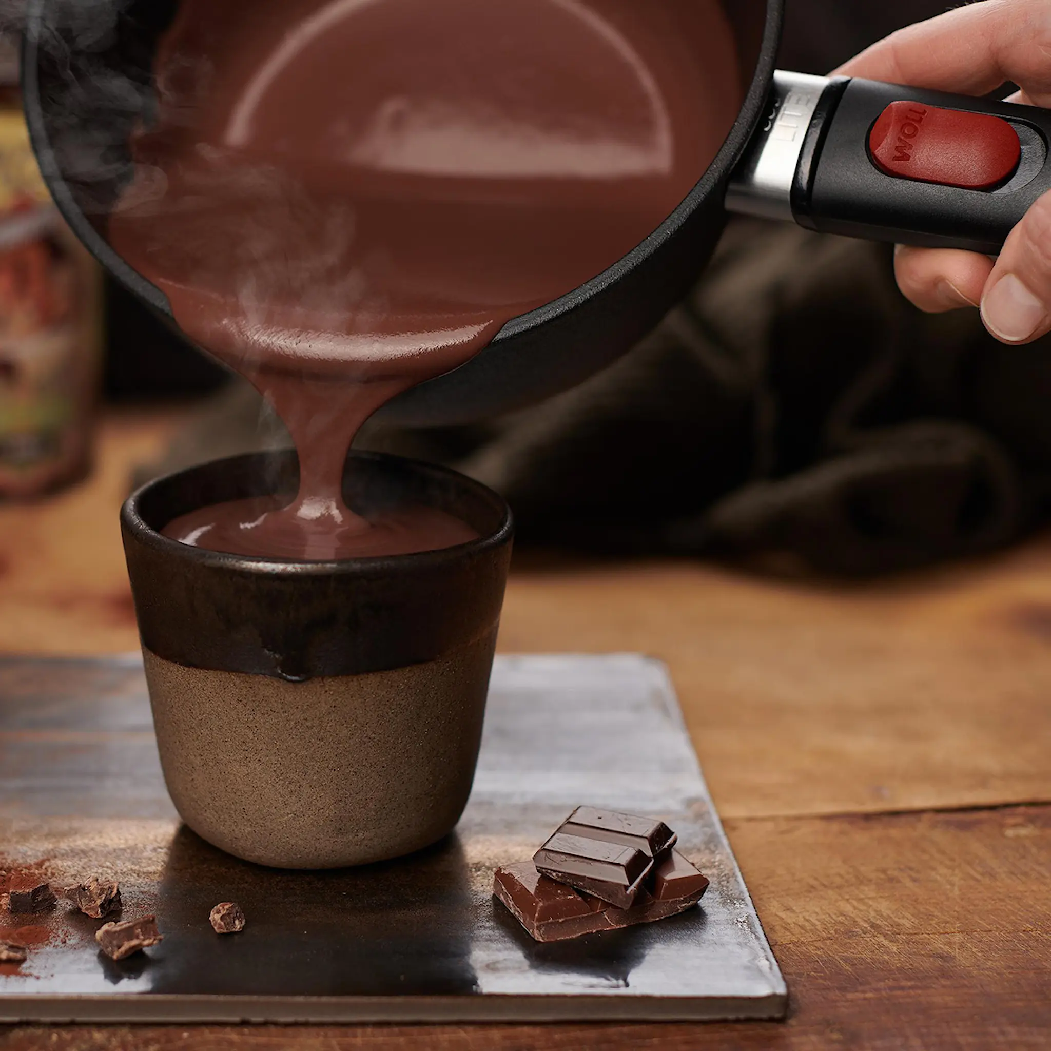 Woll Eco Lite QXR Kattila irrotettavalla kahvalla 1,6 L Musta