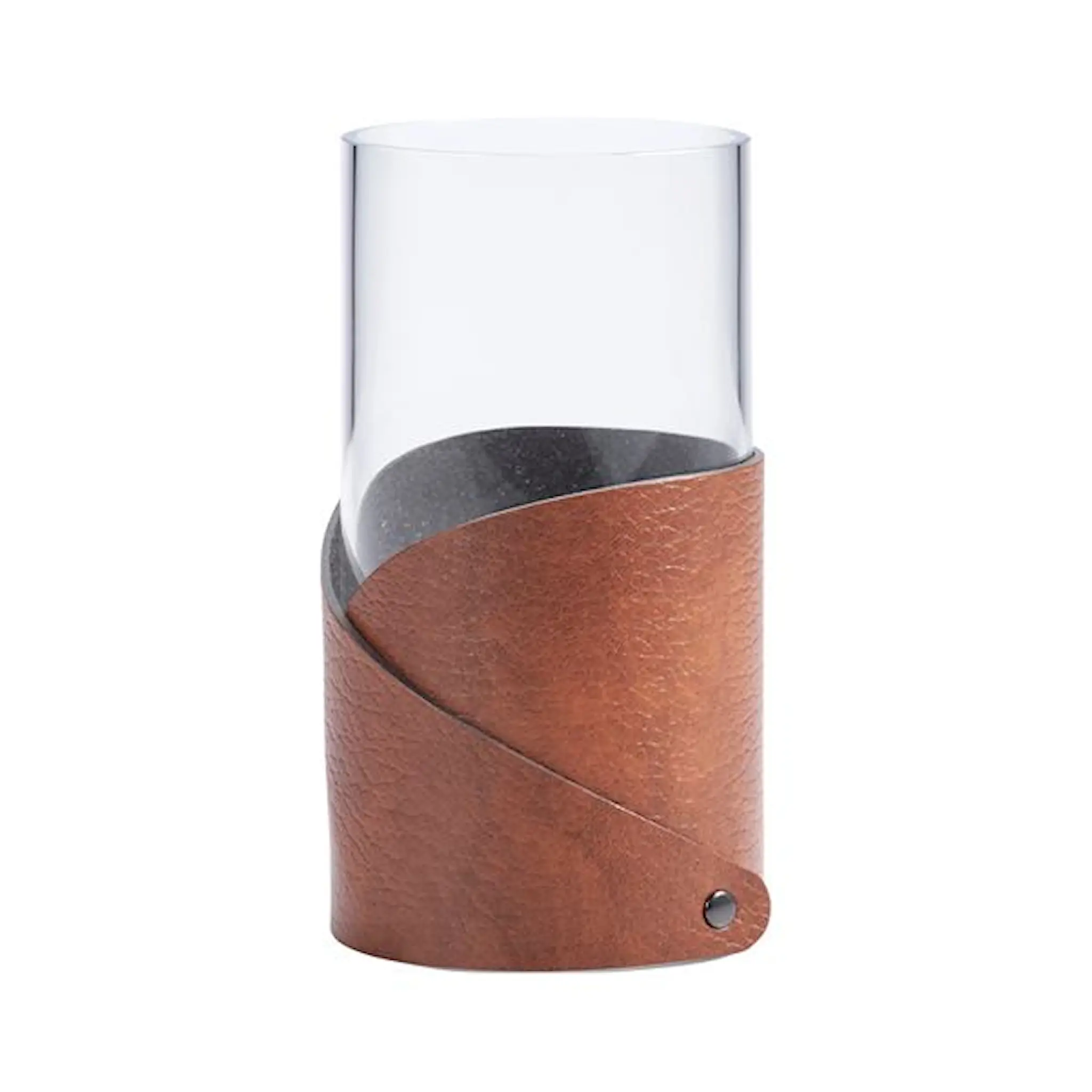 LIND DNA Fold Bull Vas S 7,5x15 cm cognac