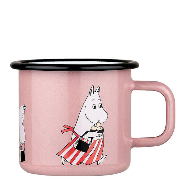 Mumin emaljmugg muminmamma retro 37 cl