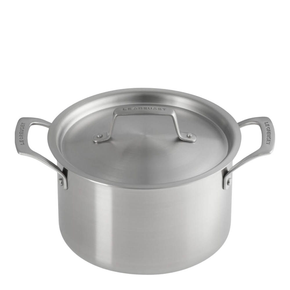 Le Creuset Essential 3-Ply gryta djup 20 cm 4 L med lock