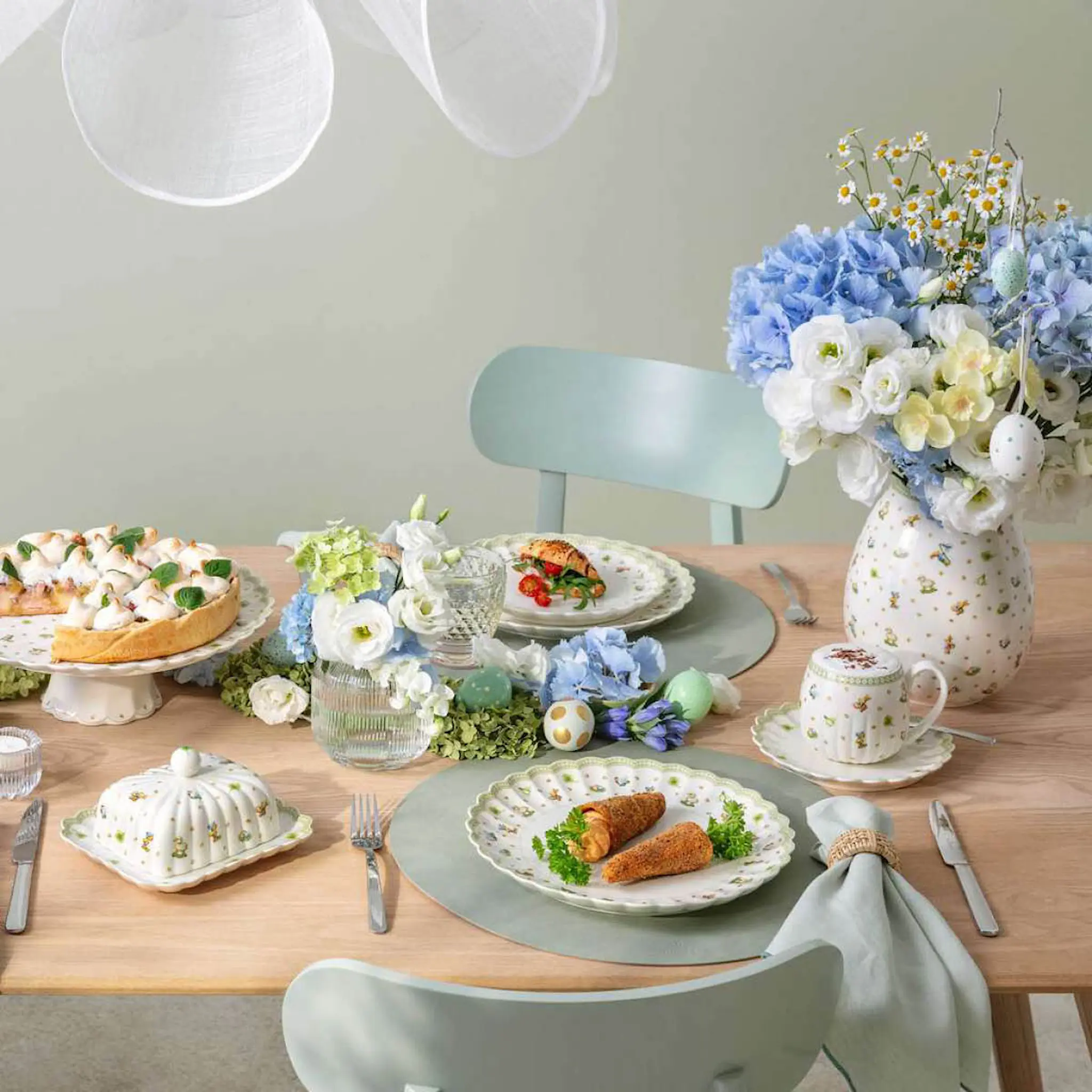 Villeroy & Boch Easter Delight frukostset för 2 personer 6 delar grön
