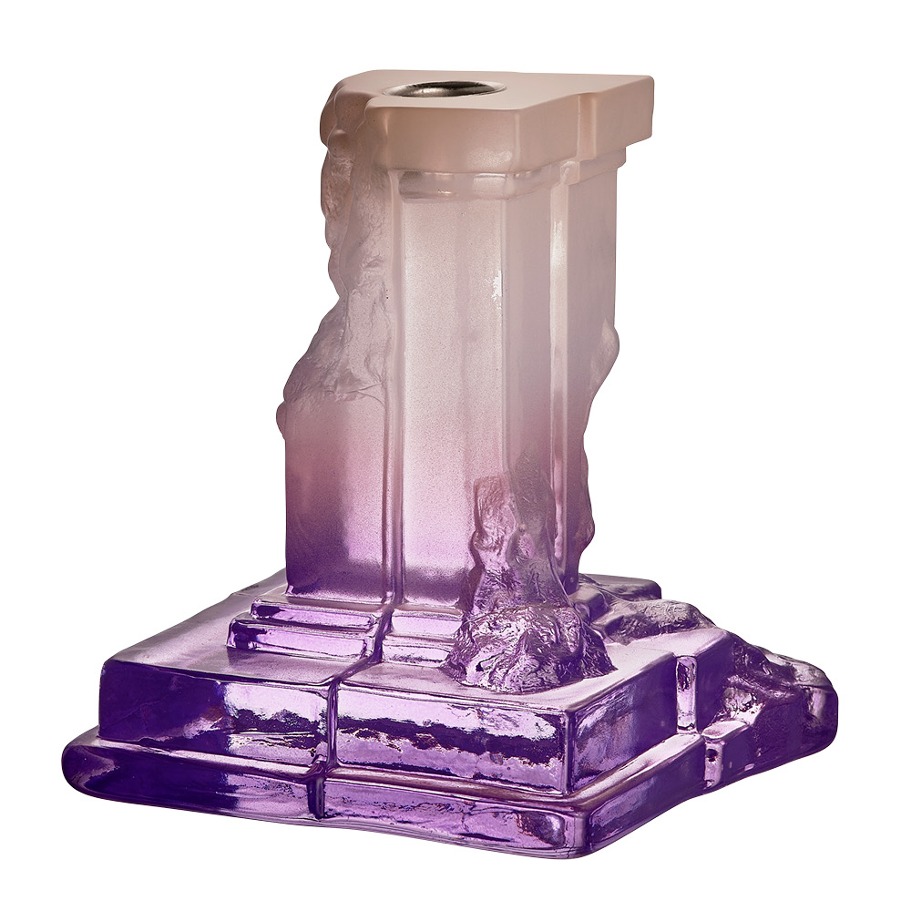 Kosta Boda Rocky Baroque Ljusstake 15 cm Lila Dis