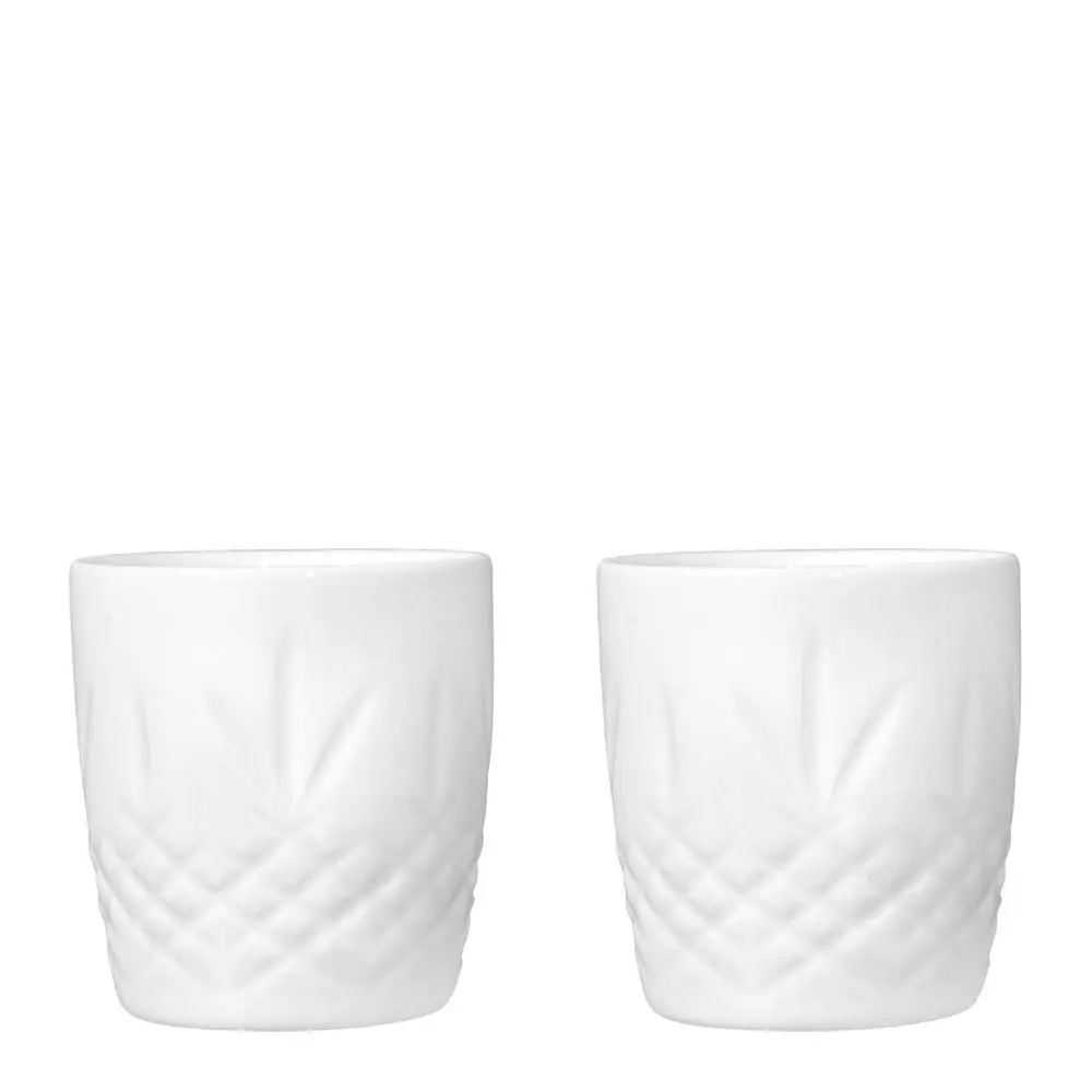 Crispy Porcelain Mini Muki 9,5 cl 2 kpl Valkoinen