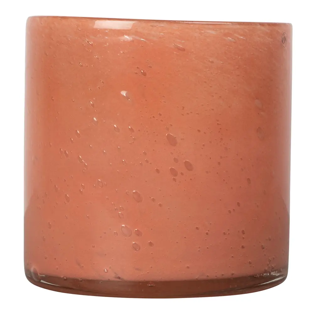 Calore telysholder 15x15 cm korall