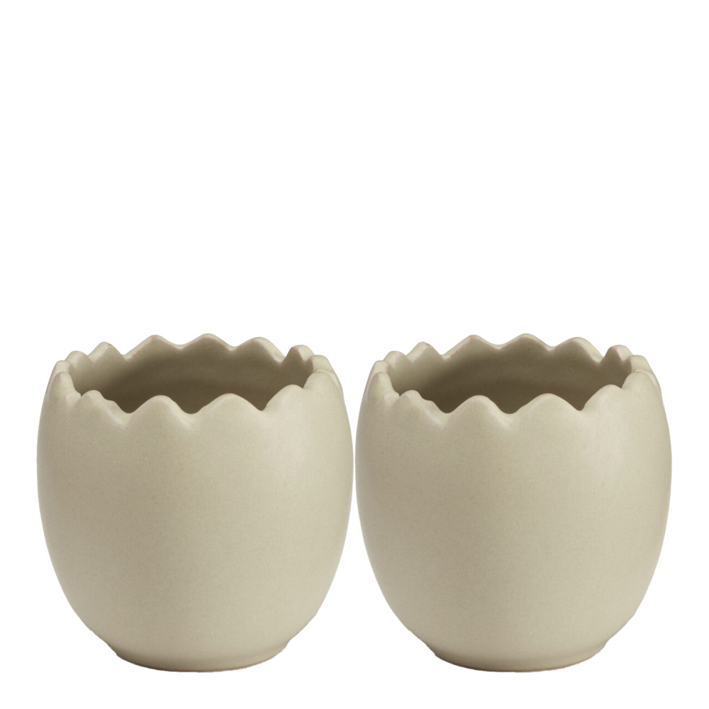 Cooee - Egg Munakuppi 5,6 cm 2 kpl Hiekka