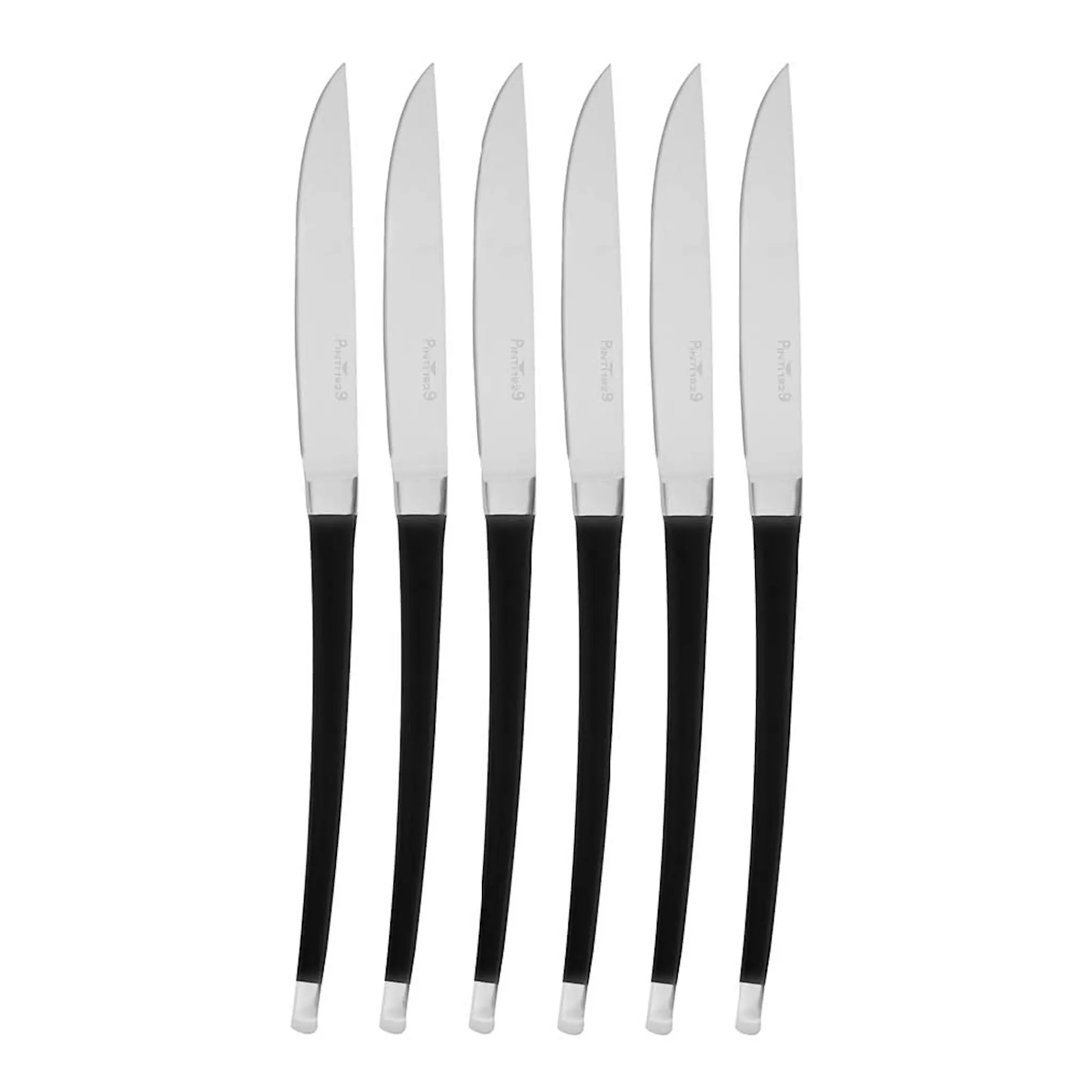 Pintinox Audrey grillkniv 23,5 cm 6-pack svart