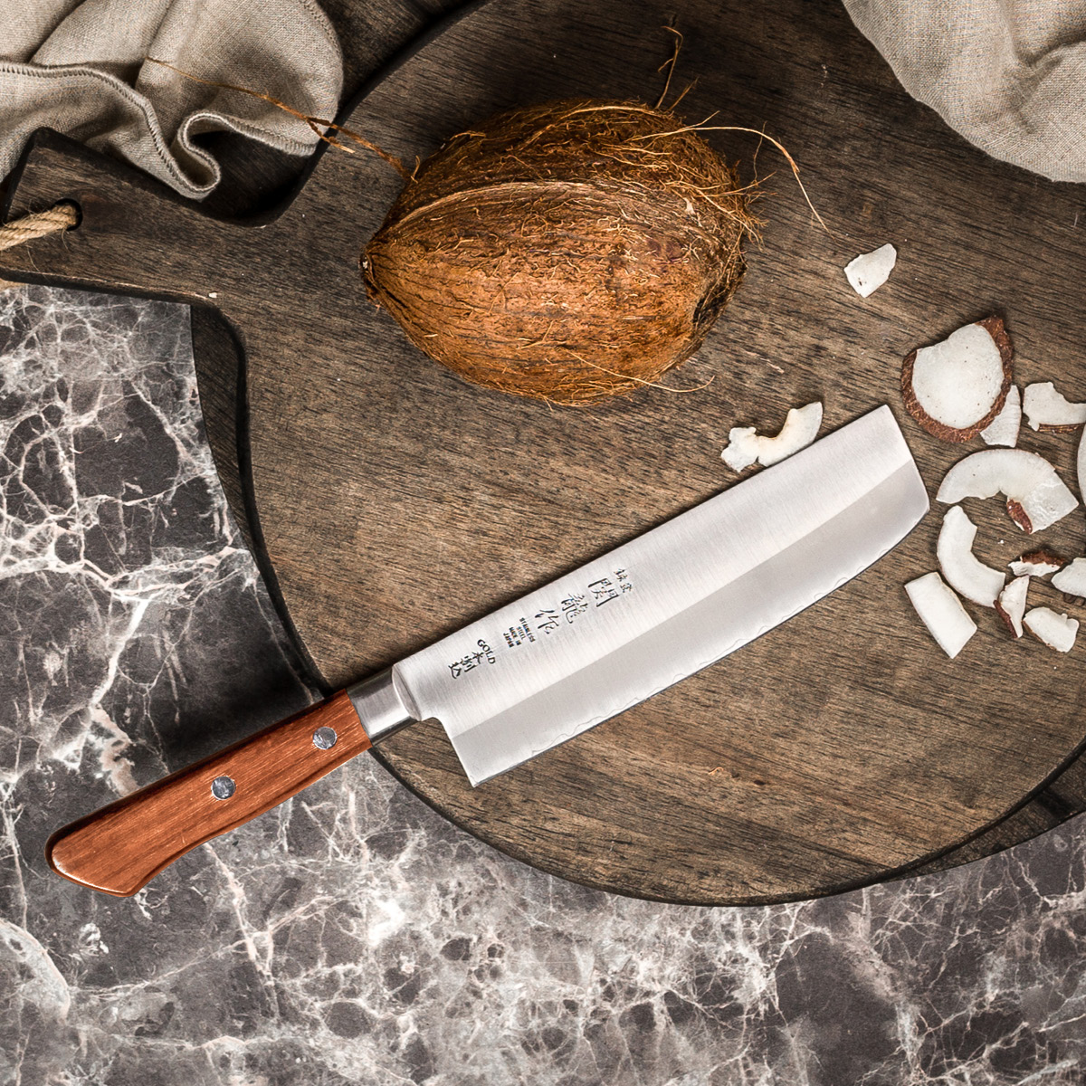 Sekiryu Wood chopper kniv 16,5 cm silver