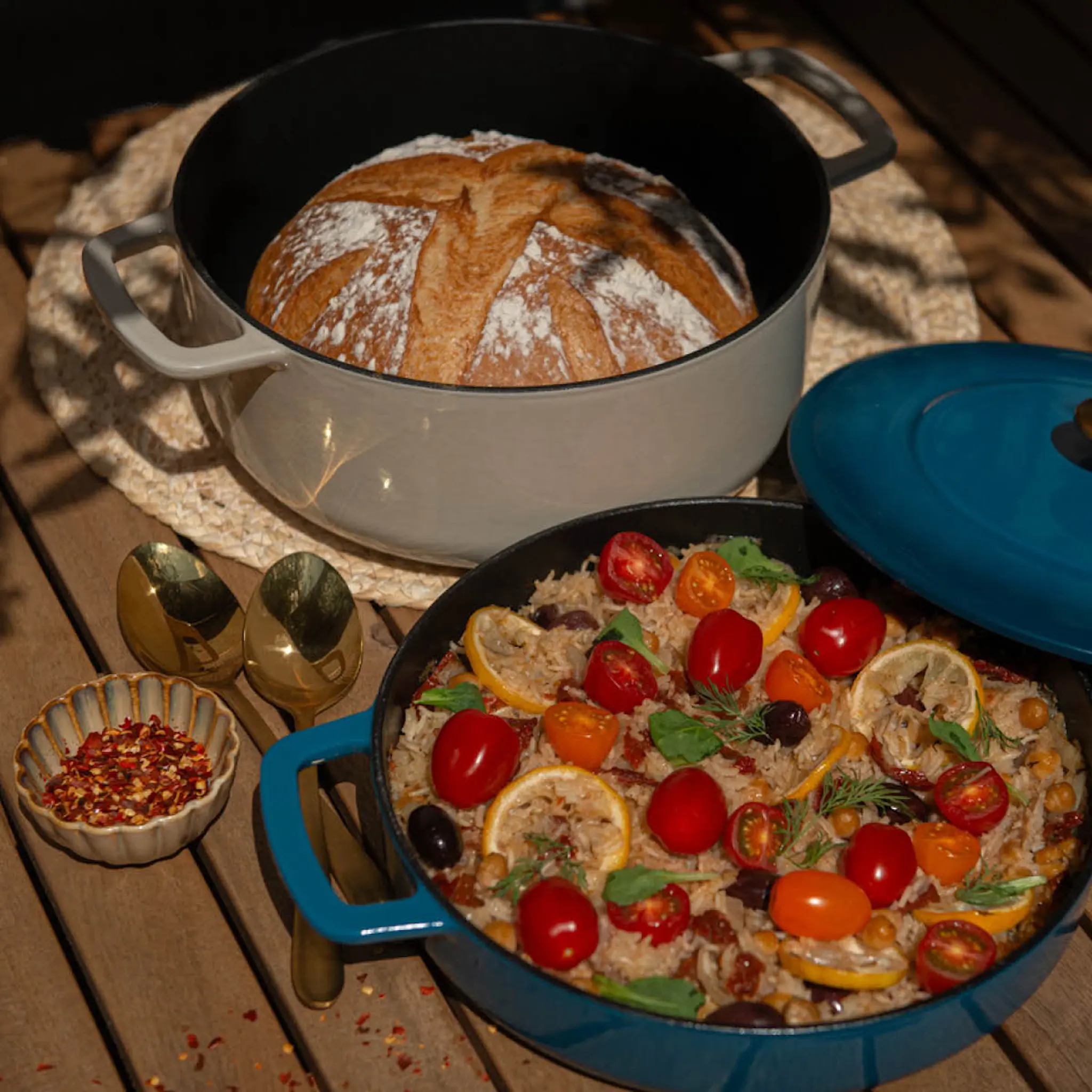 Combekk Gjutjärnsgryta 28 cm 5,3 L sand