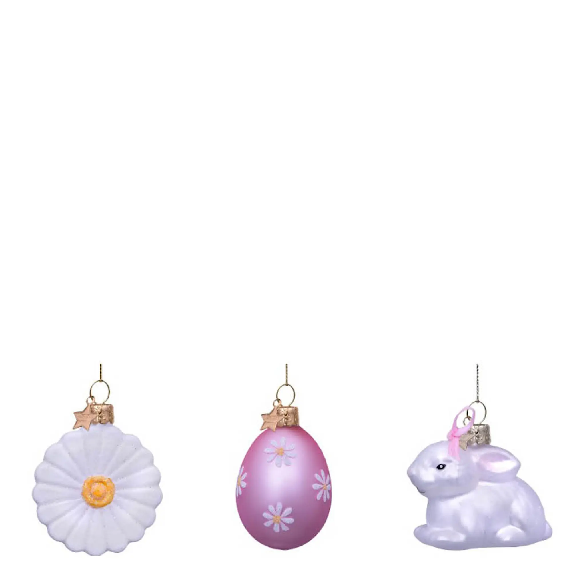 Vondels Pääsiäiskoriste Blooming Bunny 6 cm 3 kpl