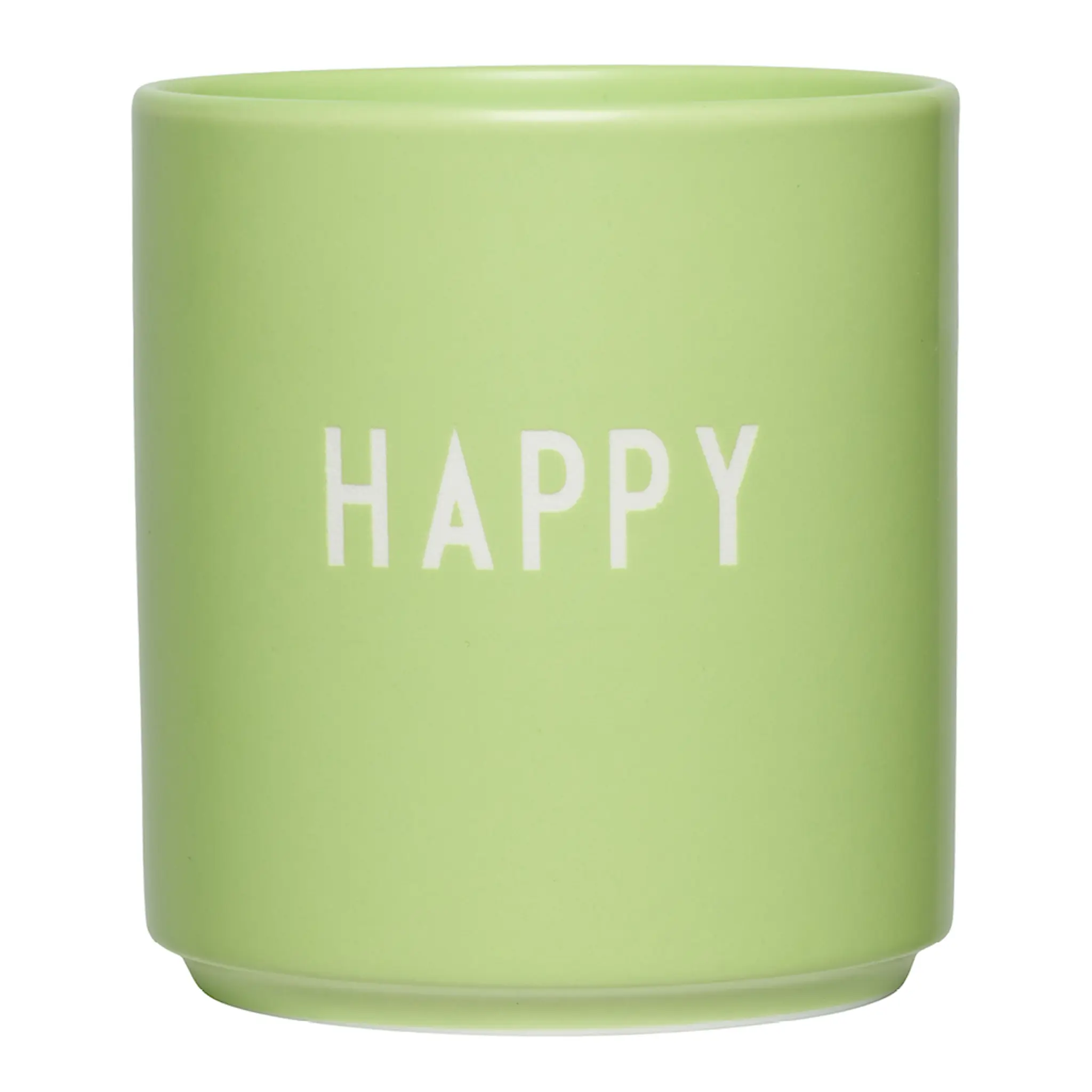 Design Letters Favourite Mugg HAPPY 25 cl Shadow lime