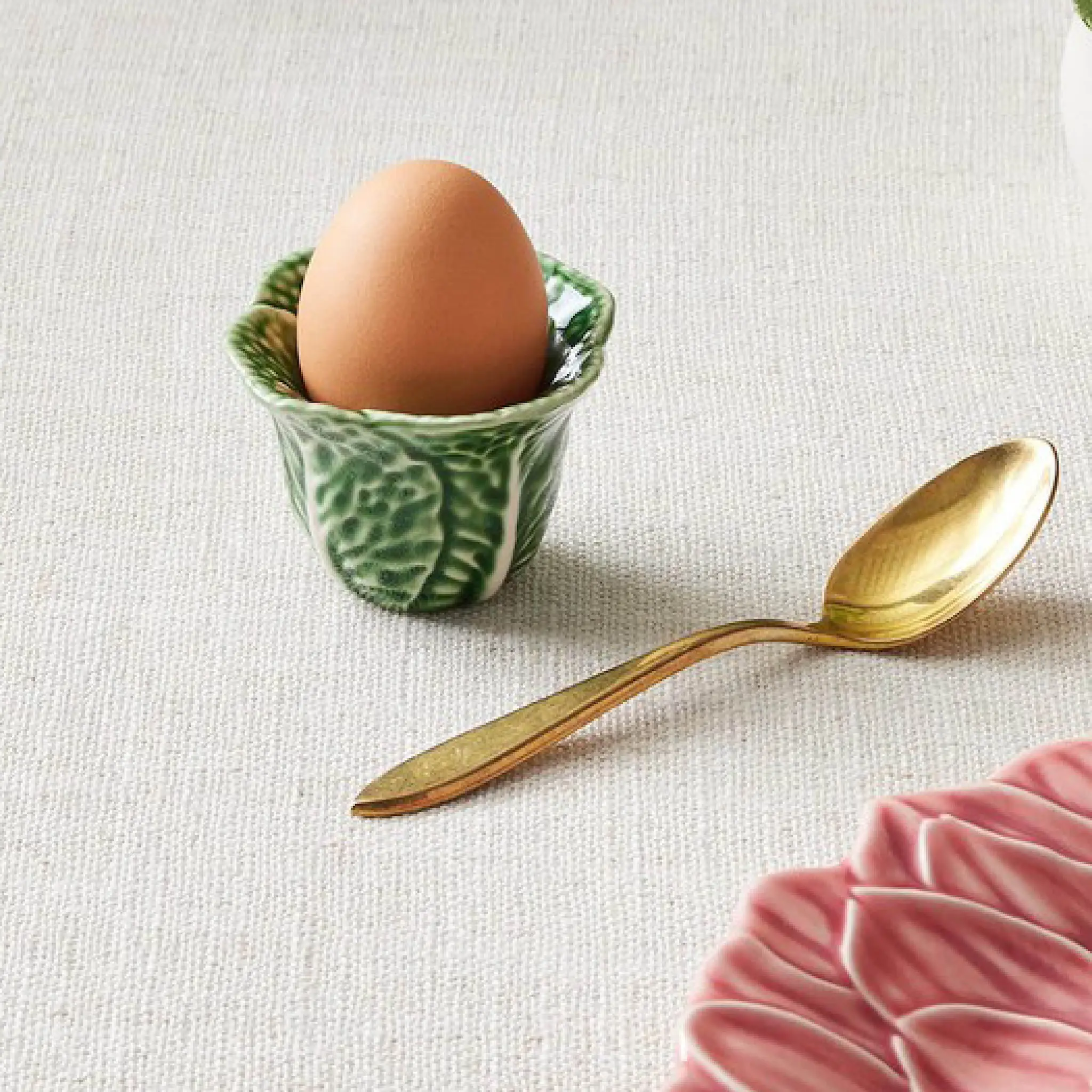 Bordallo Pinheiro Cabbage eggeglass 3 cl grønn