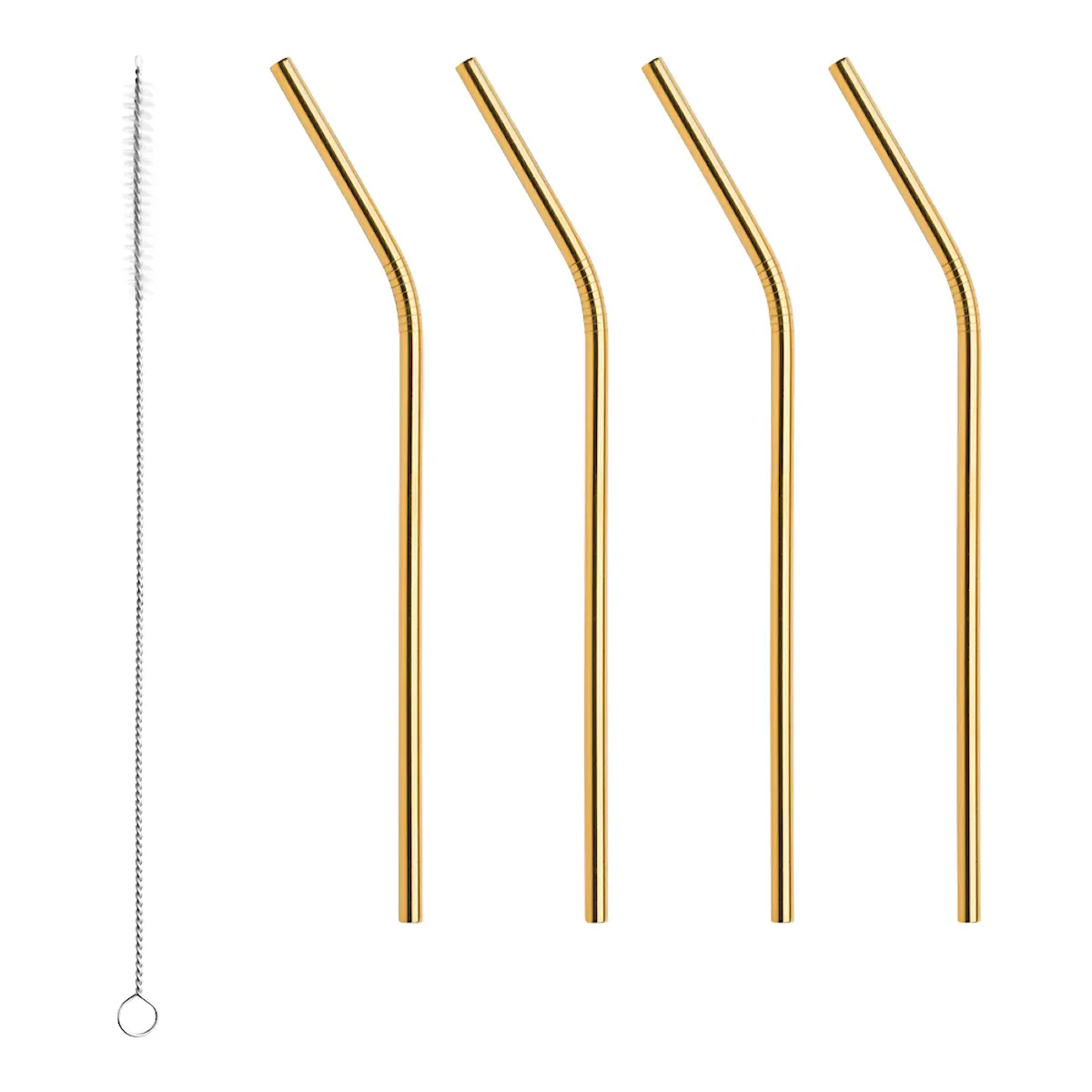 Orrefors Peak Sugrör 4-pack med rengöringsborste