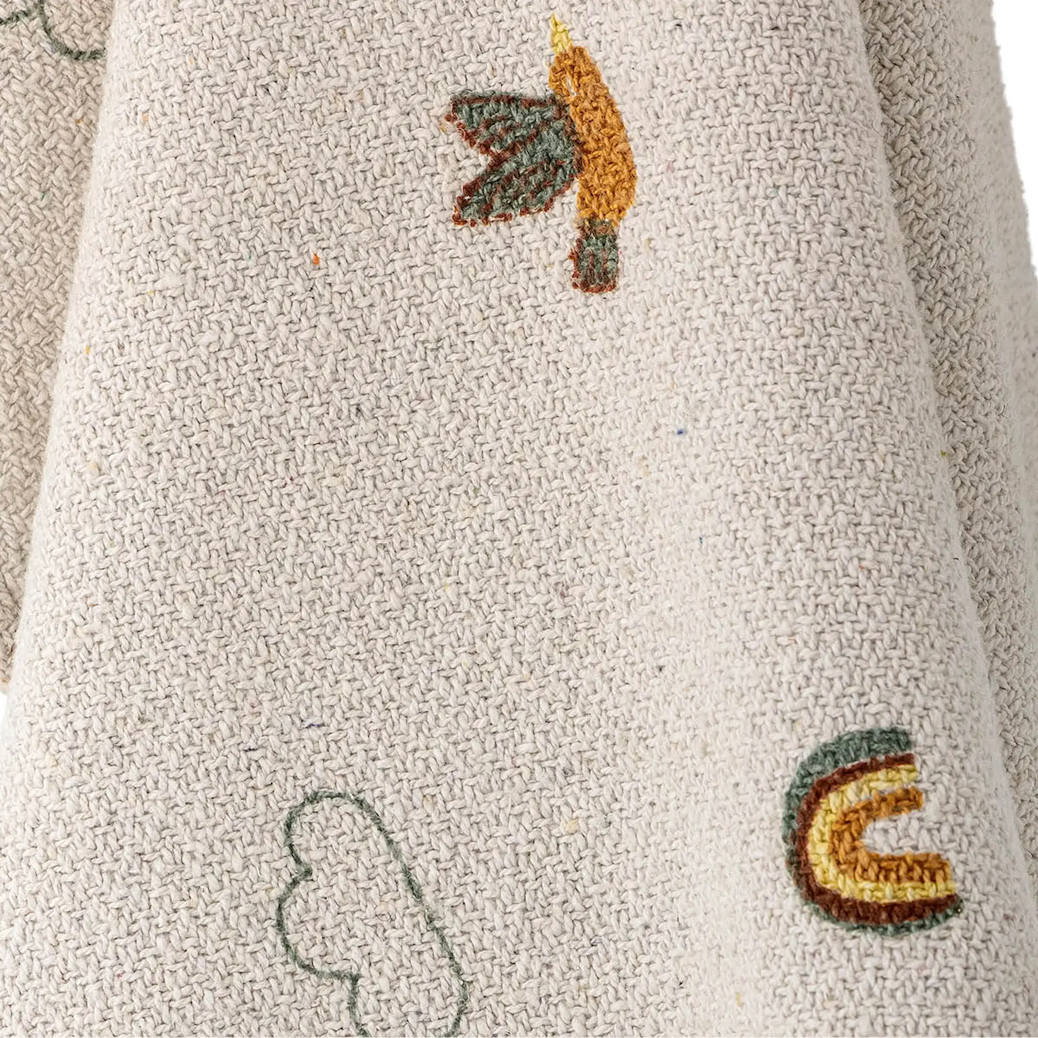 Bloomingville MINI Agnes pläd 100x80 cm natur/multi