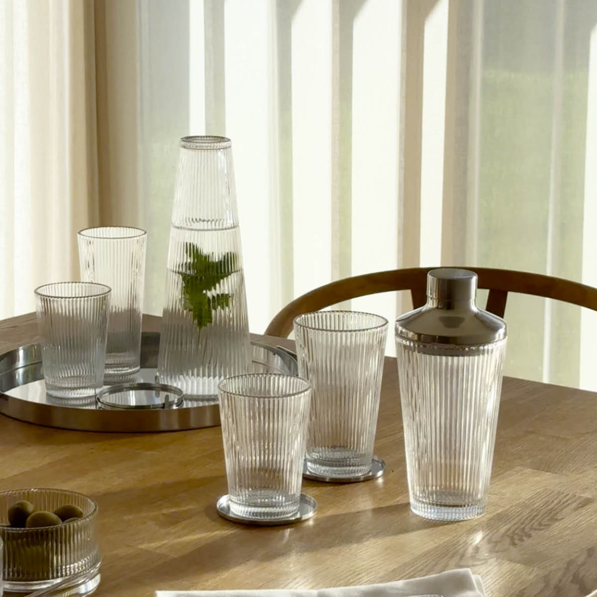 Stelton Pilastro drikkeglass 35 cl 4 stk klar