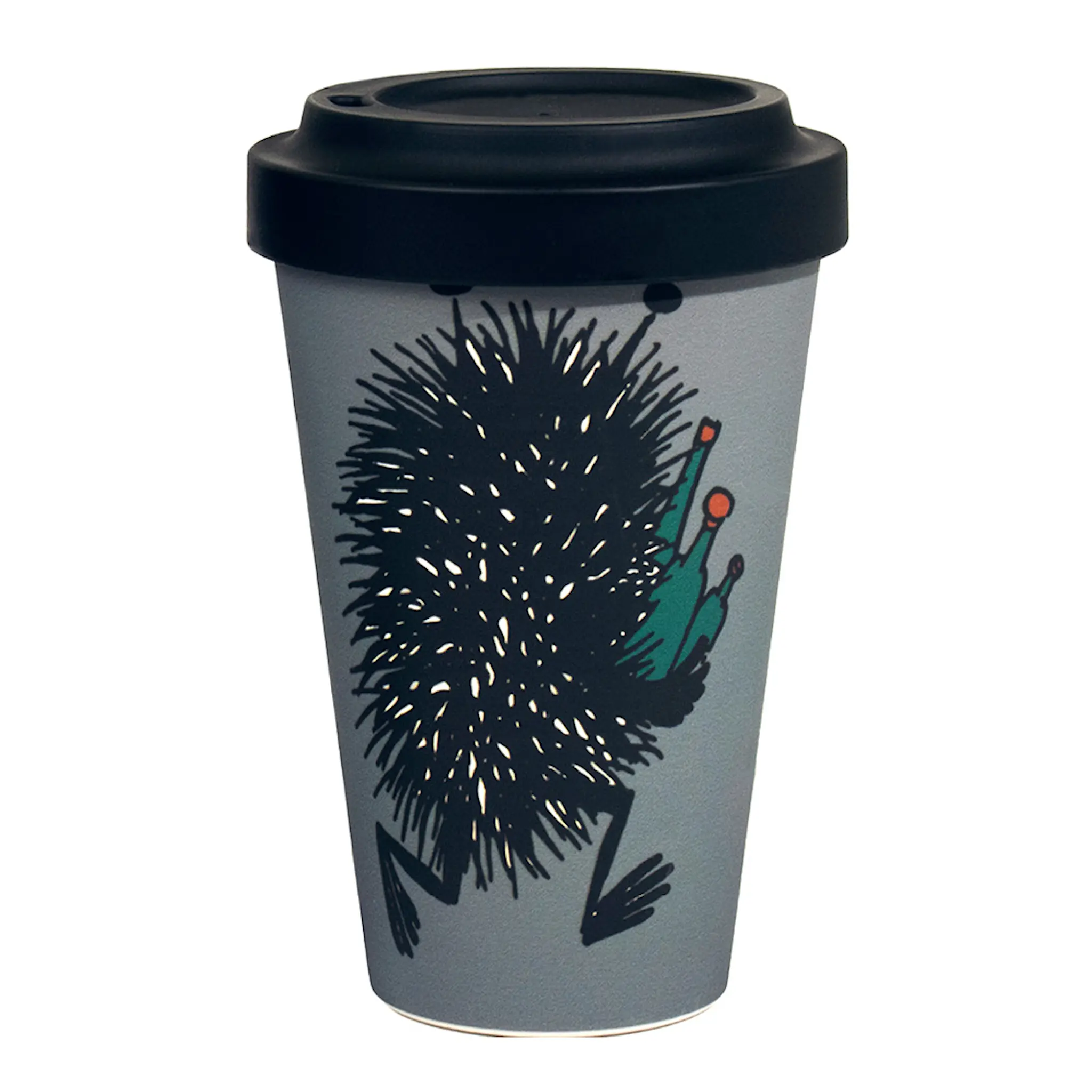 Nordicbuddies Mumin take away mugg 45 cl Stinky på flykt grå