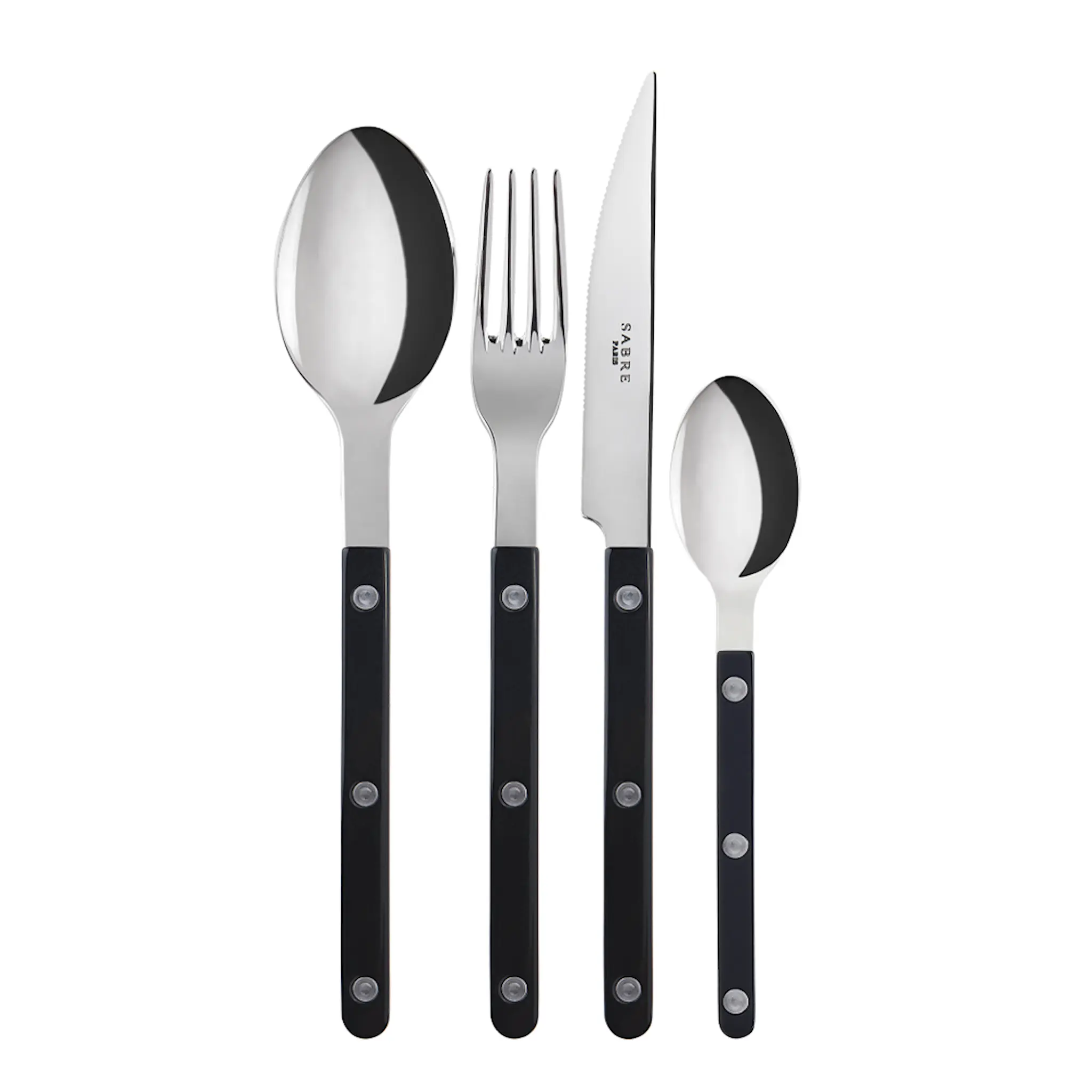Sabre Bistrot Bestickset 4 delar Svart