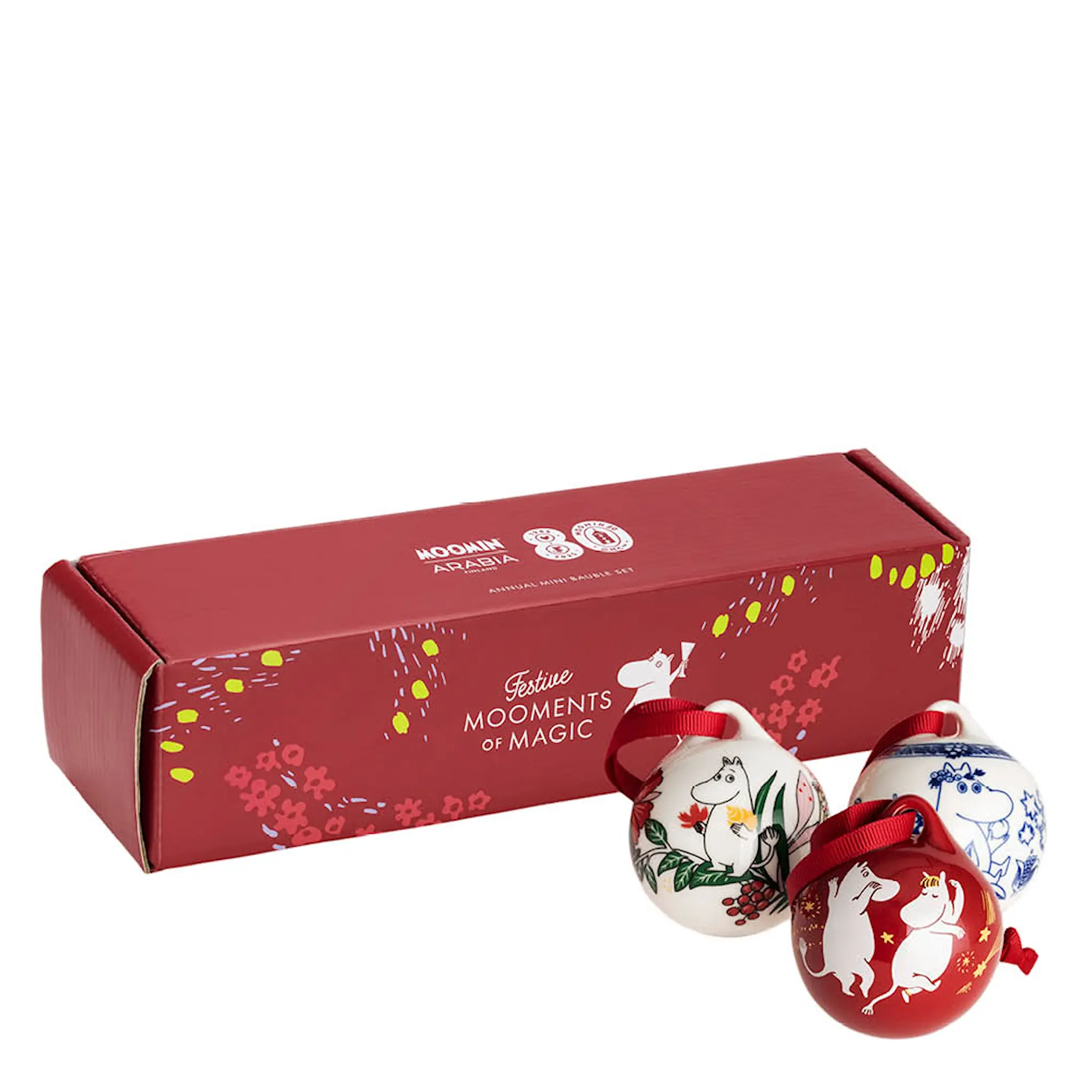 Moomin Arabia Mumin mini julkulor 5 cm 3-pack