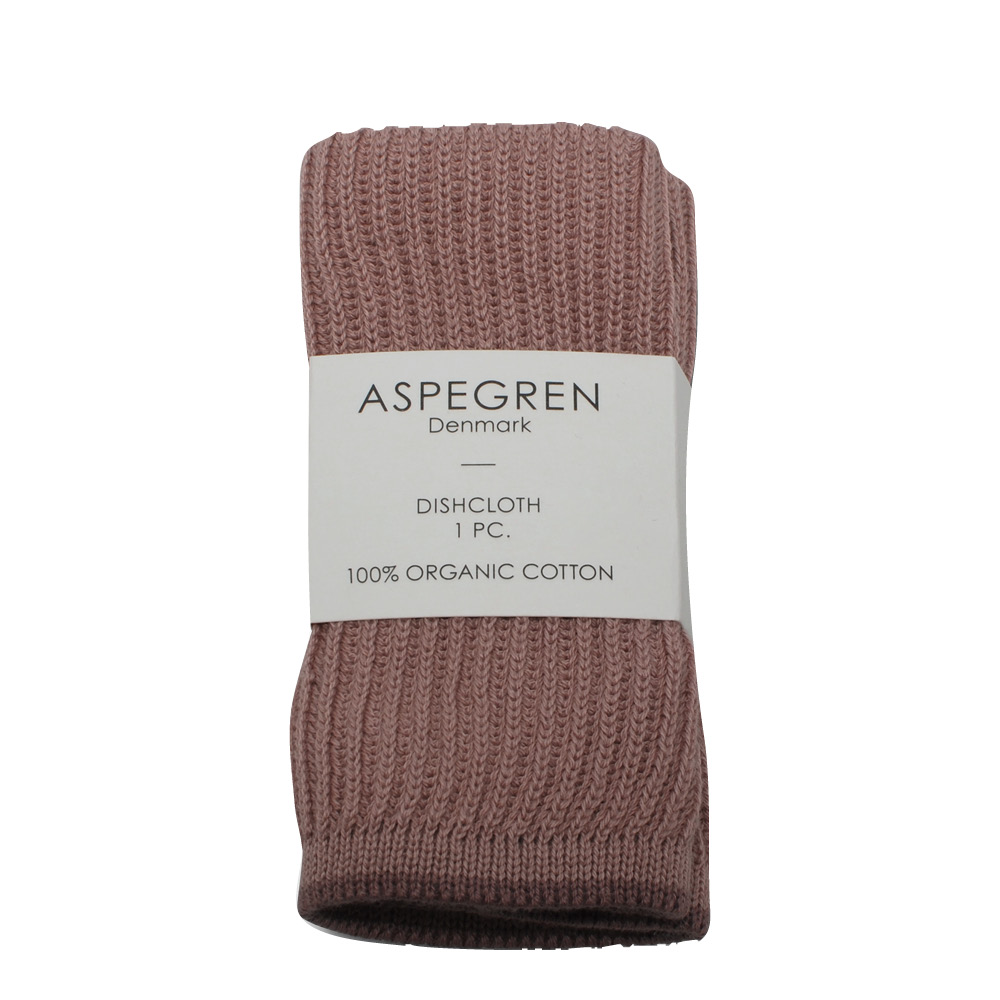 Aspegren Ripple Neulottu tiskirätti 26x26 cm Mauve