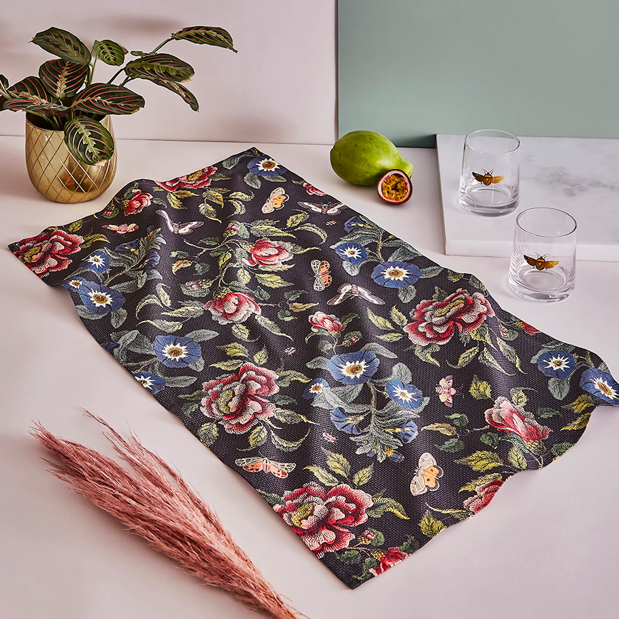 Spode Creatures of Curiosity Keittiöpyyhe 45x74 cm Floral