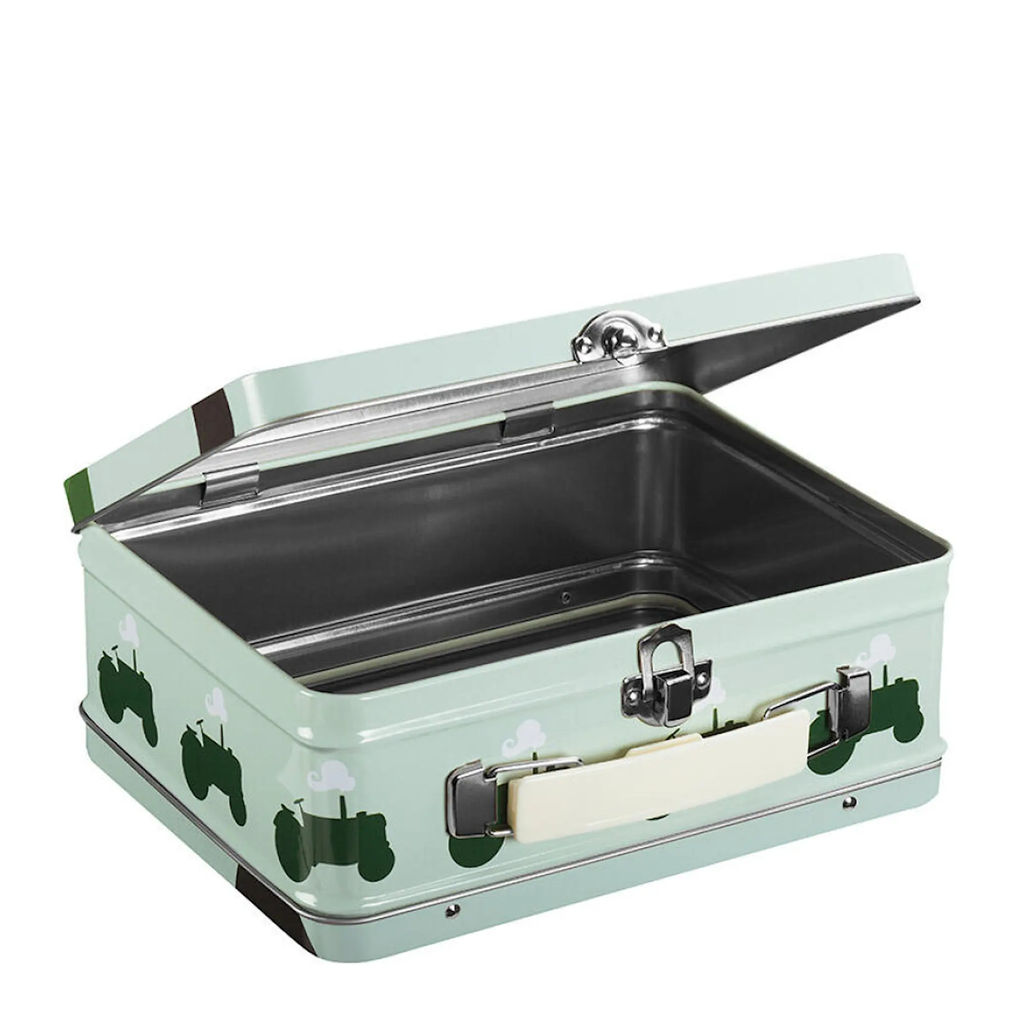 Blafre Traktor & Lada plåtväska 19x16 cm blågrön
