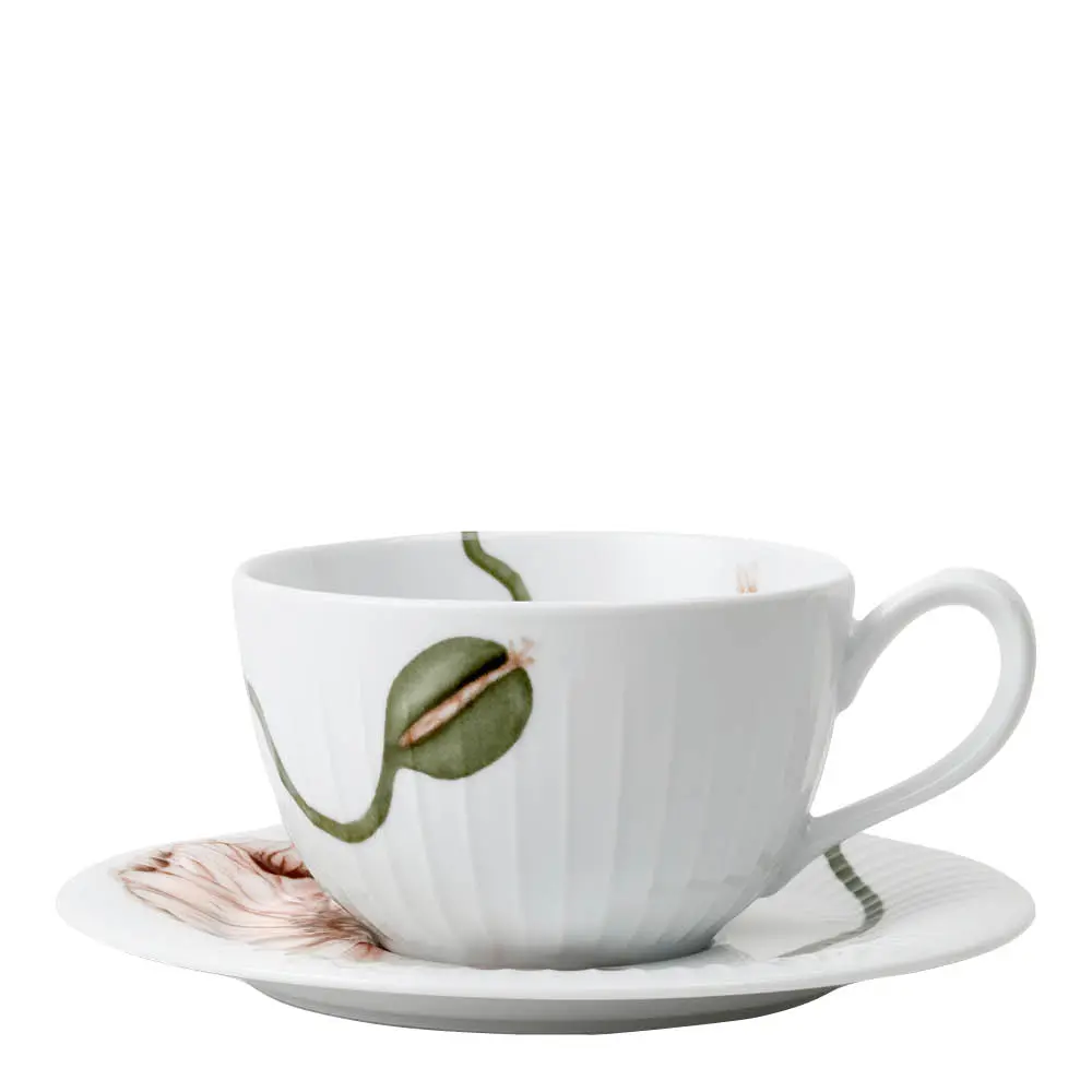 Hammershøi Poppy Teekuppi ja aluslautanen 38 cl