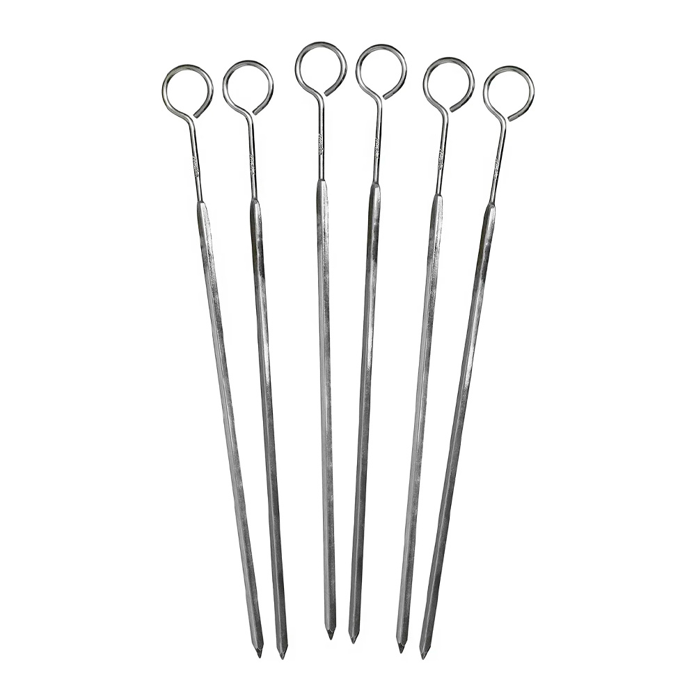 Exxent Grillspett 25 cm 6-pack stål