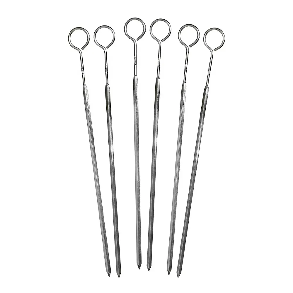 Grillspyd 25 cm 6 stk stål