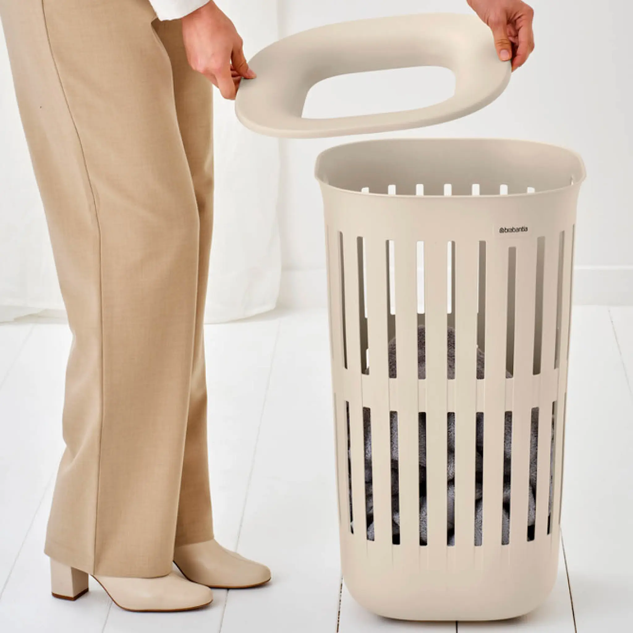 Brabantia Collect-It tvättkorg 55 L soft beige