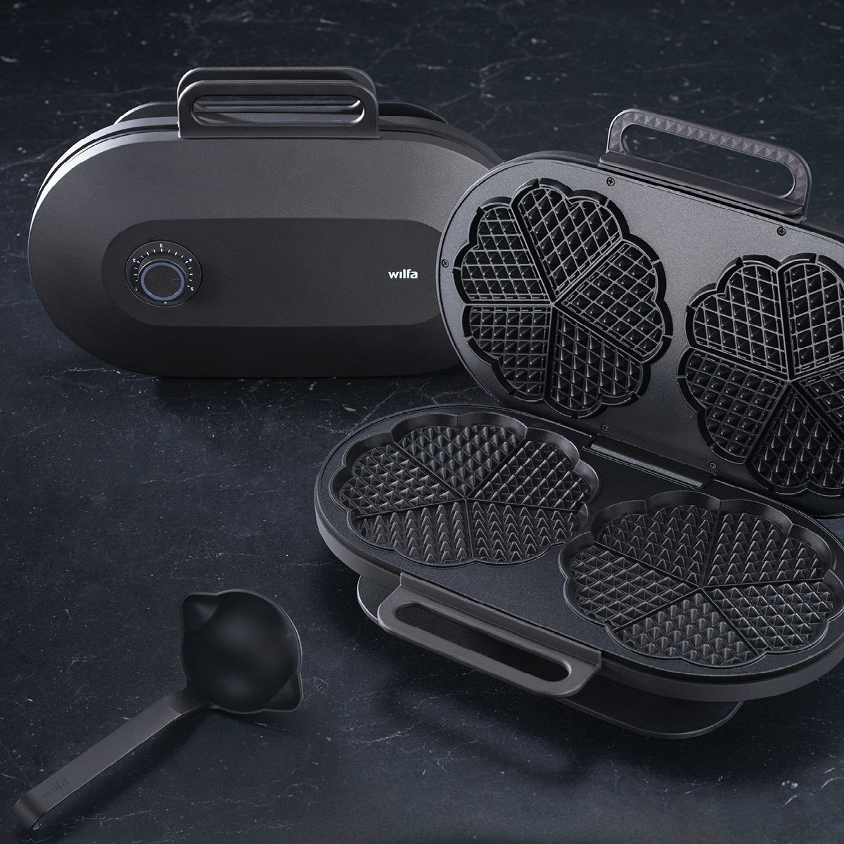 Wilfa Double Joy dobbelt vaffeljern WM5DB-200 svart