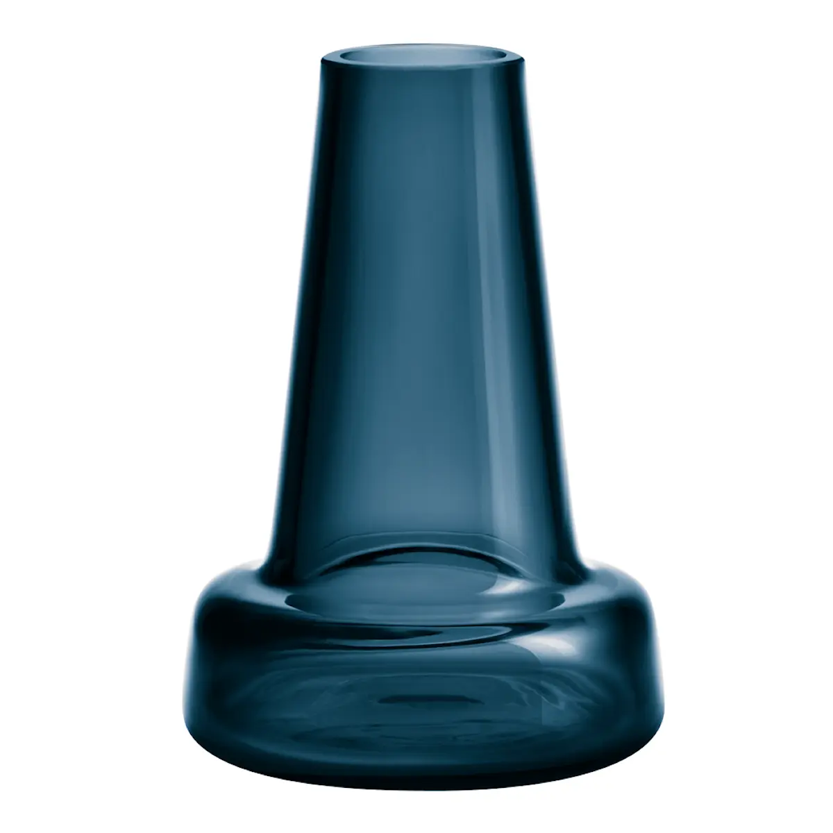 Holmegaard Flora Vas 12 cm Blå lång hals