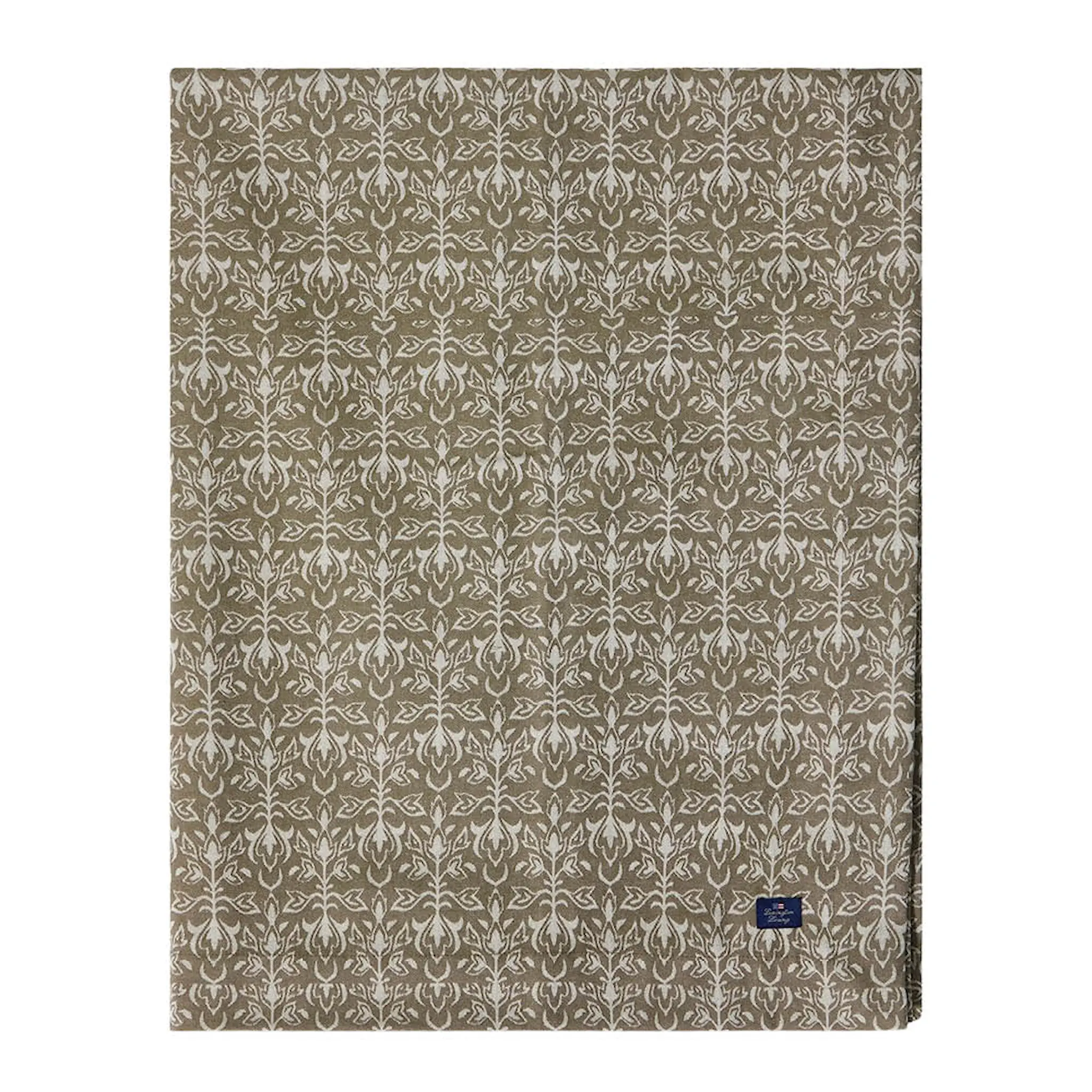 Lexington Jacquard duk 150x250 cm ornament beige/mörk oliv