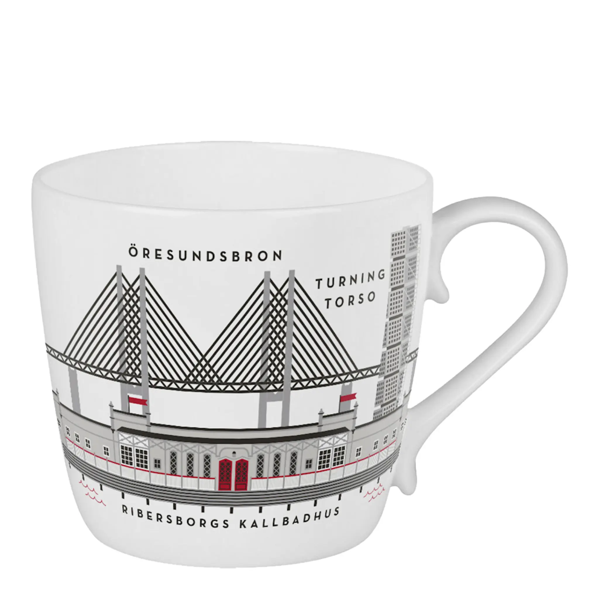 Citronelles Malmö Mugg 35 cl Röd