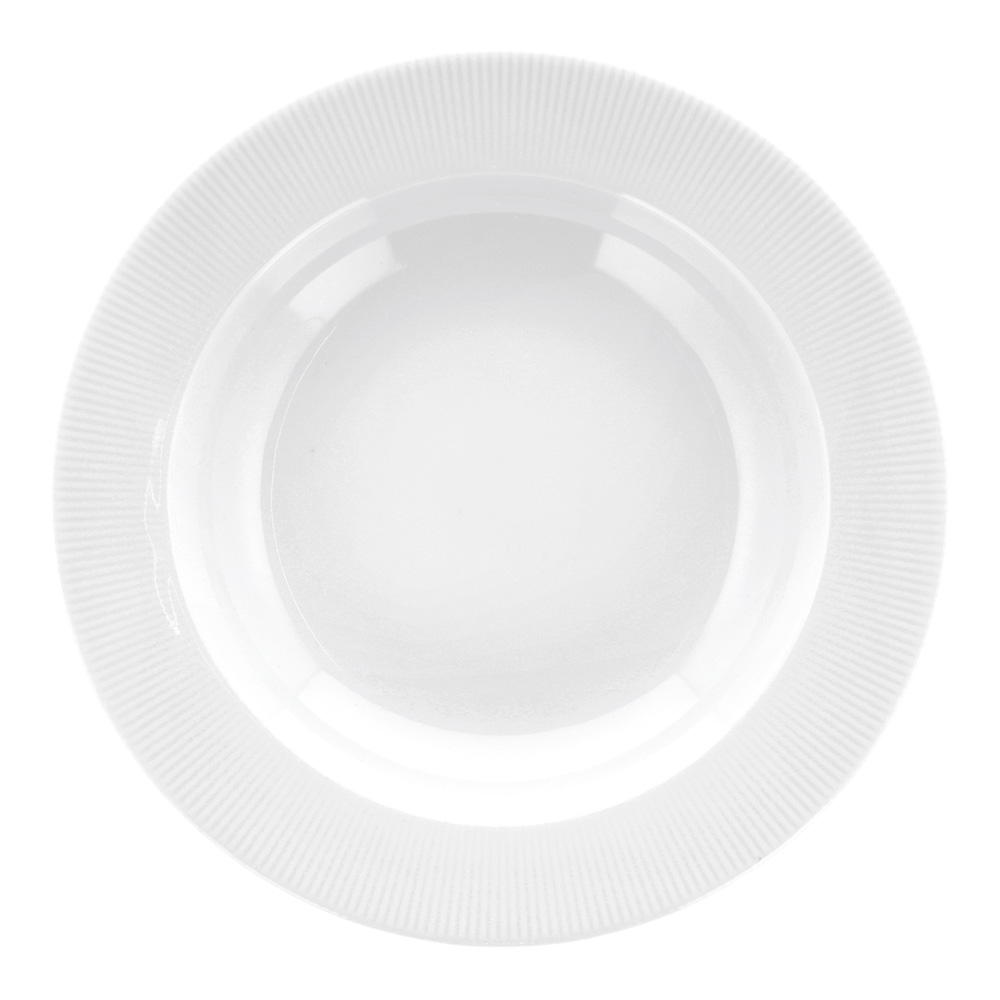 Pillivuyt Eventail Tallrik djup 22 cm Vit