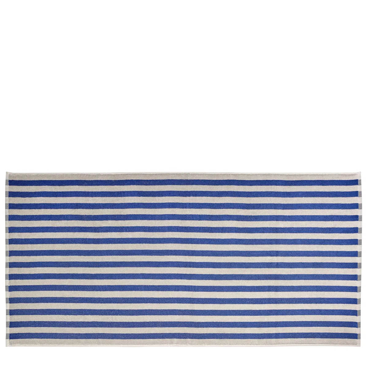 Blomus Arto badhandduk 140x70 cm beige/blå bredrandig