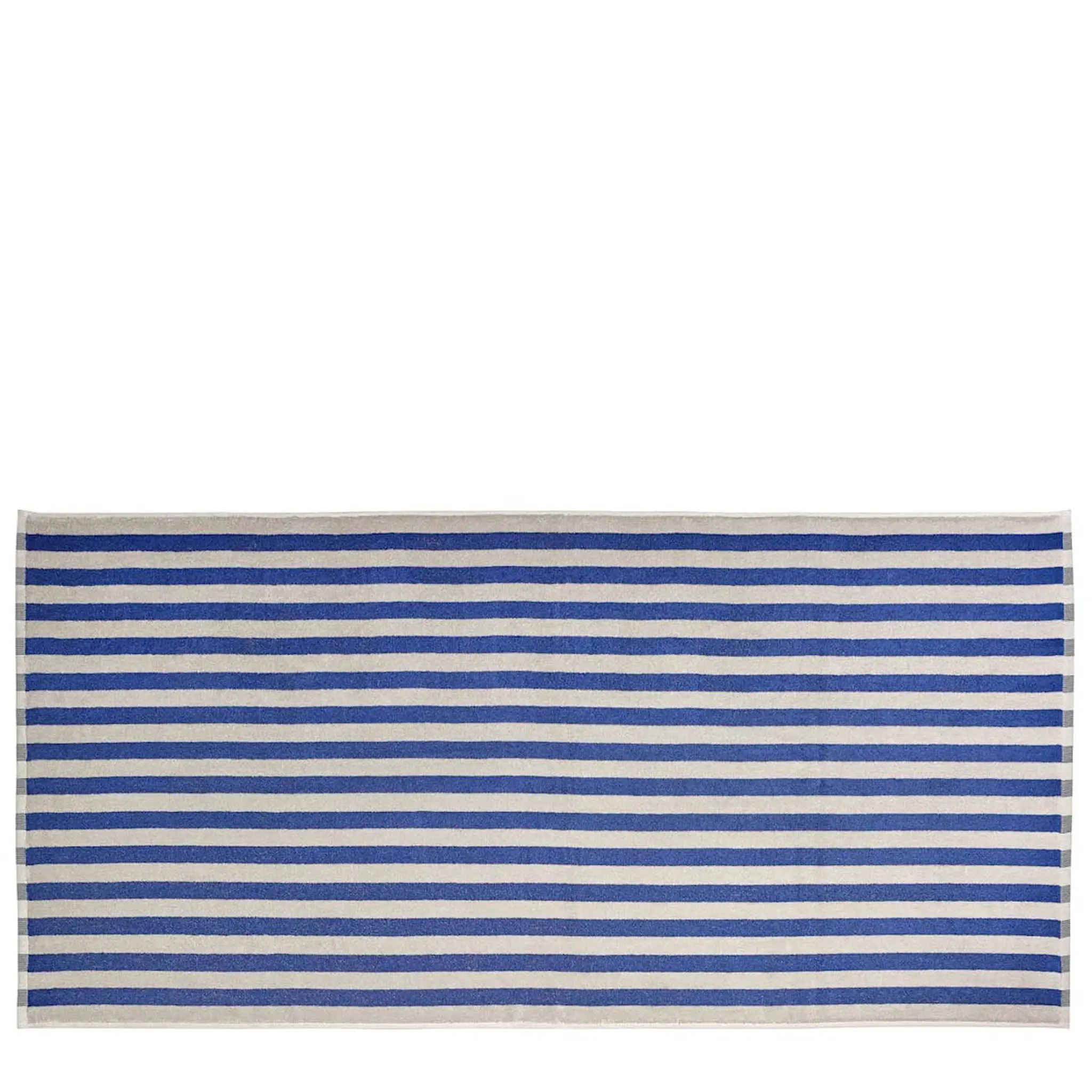 Blomus Arto badhandduk 140x70 cm beige/blå bredrandig