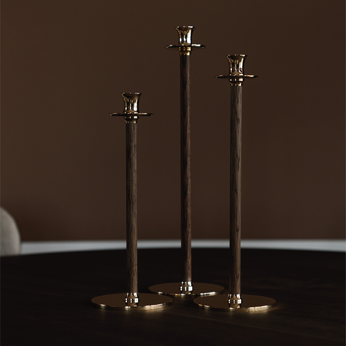 Hilke Alto Basso ljusstake 35 cm M guld