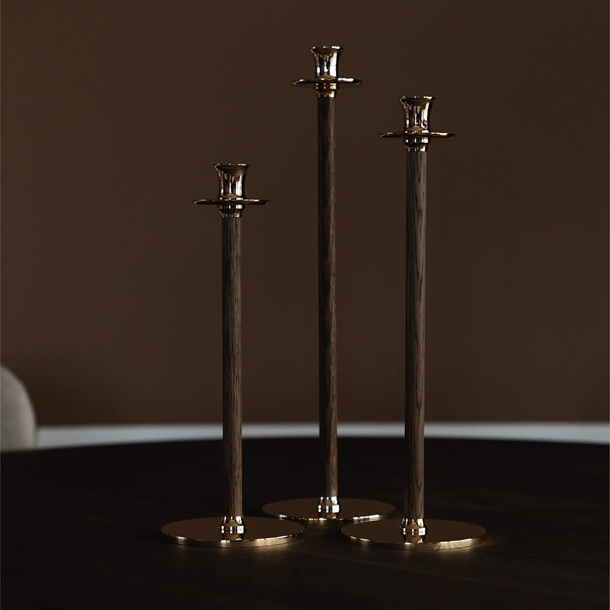 Hilke Alto Basso Kynttilänjalka 35 cm M Kulta