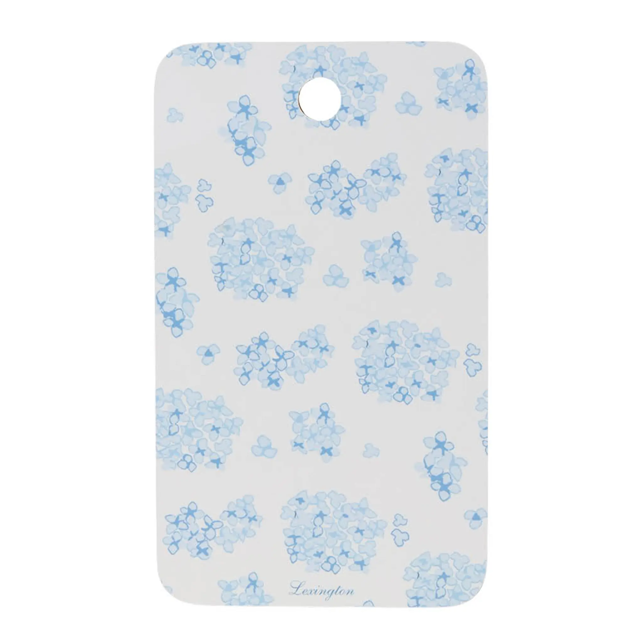 Lexington Skärbräda 20x34 cm vit/blå blommönster
