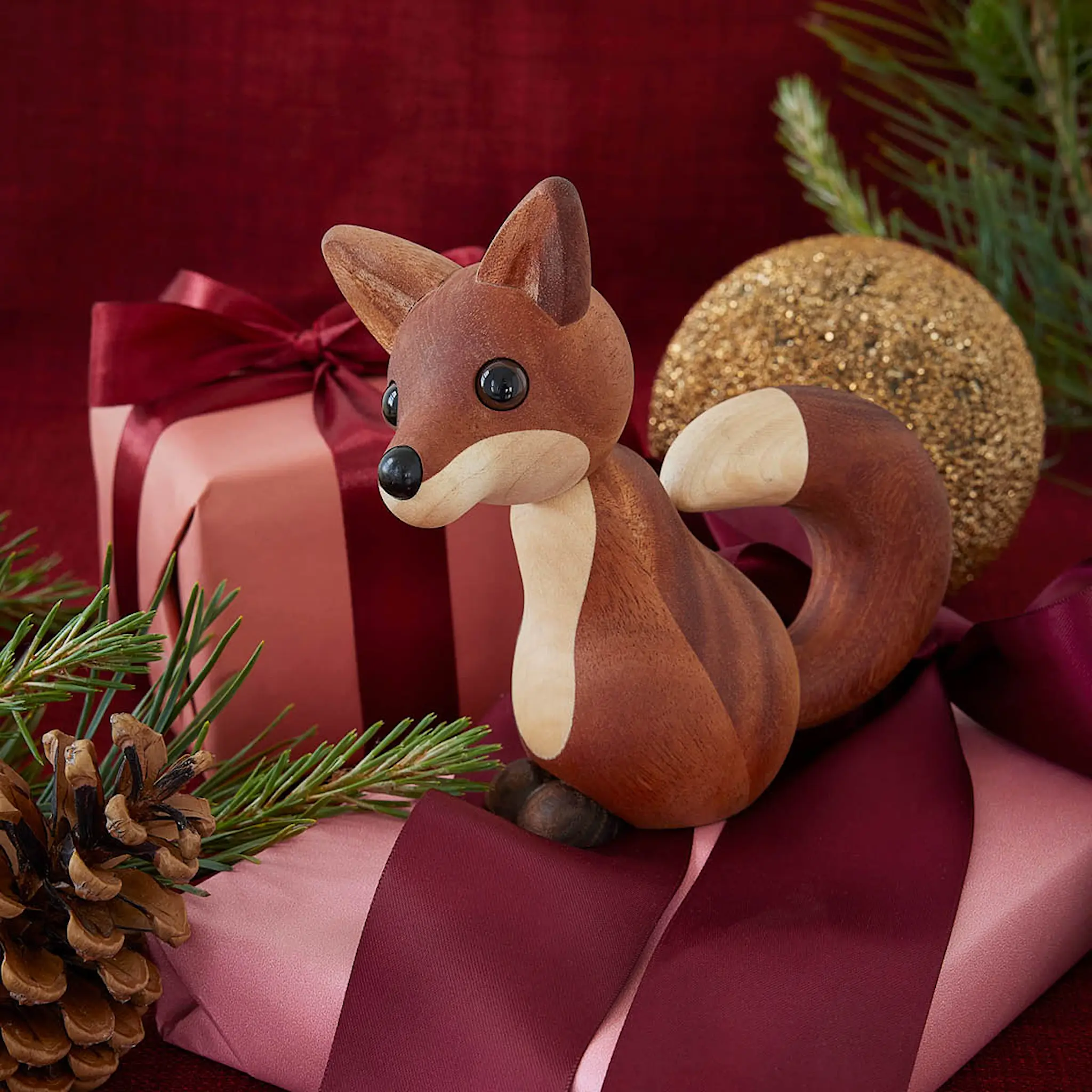 Spring Copenhagen Roxy Rev trefigur 10 cm mahogni