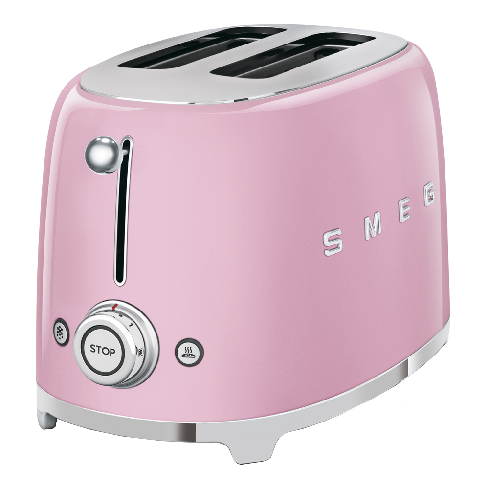 Smeg Brødrister TSF01 2 skiver rosa