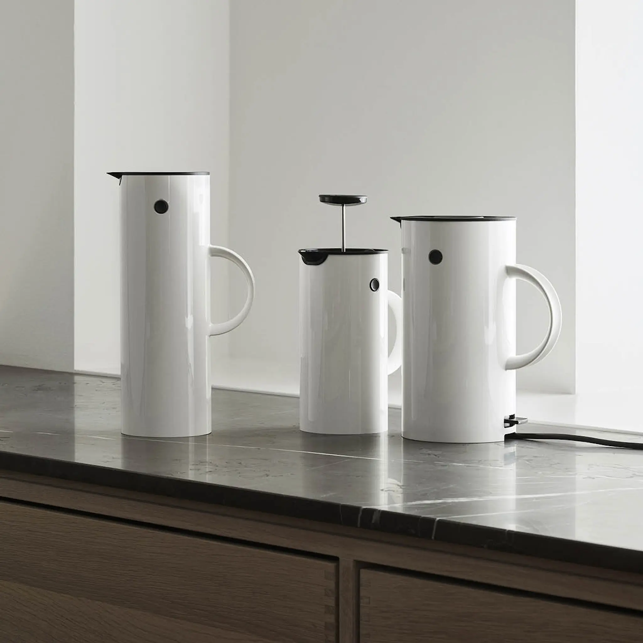 Stelton EM77 Vattenkokare 1,5 L Vit