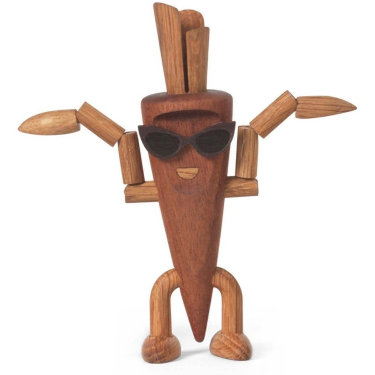 Spring Copenhagen Woodies Camille Carrot träddekoration 13 cm ek