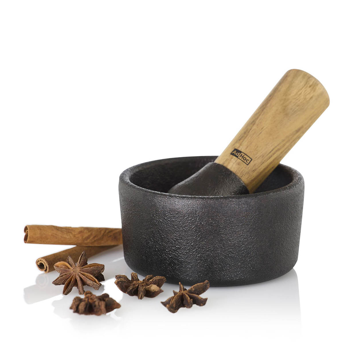 AdHoc Crush Mortteli 10 cm Valurauta/akaasia