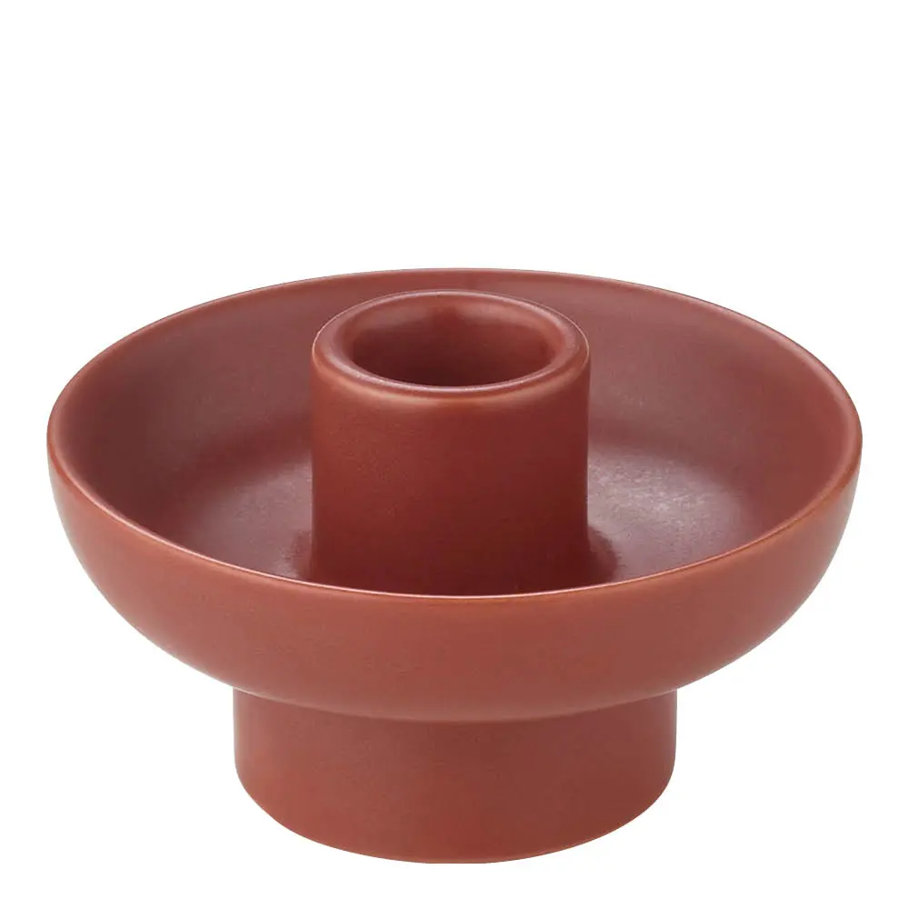 Vela lysestake 9 cm rød