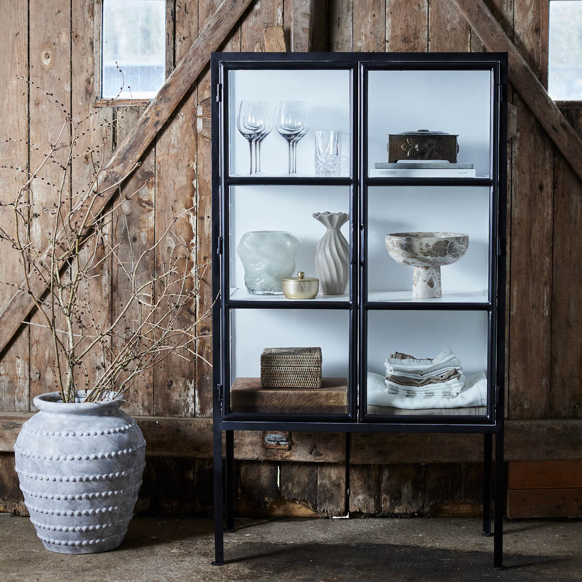 Lene Bjerre Norah förvaringslåda med lock 18x18 cm natur