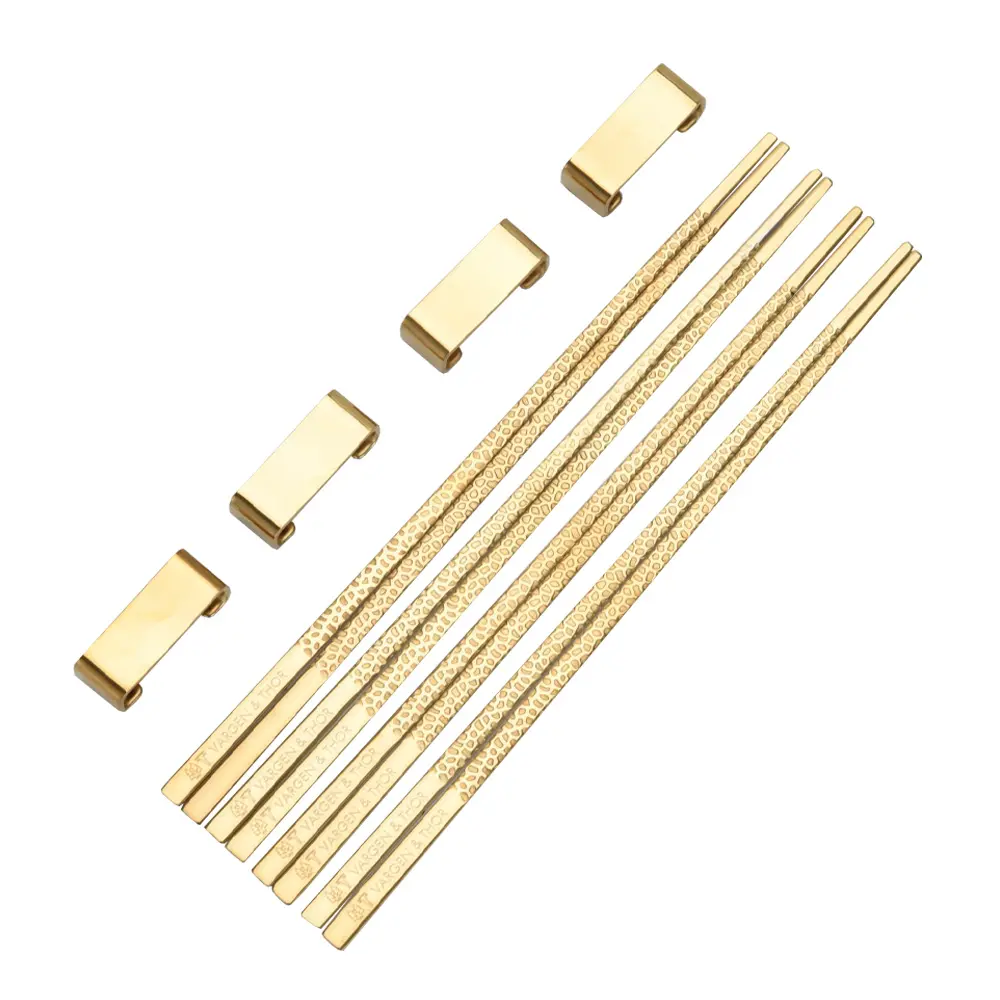 Kito Syömäpuikot 4 kpl Messinki