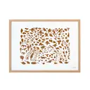 Oiva Toikka Poster 50x70 cm cheetah Brun