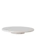 Ellin roterande fat 35,5 cm marmor vit