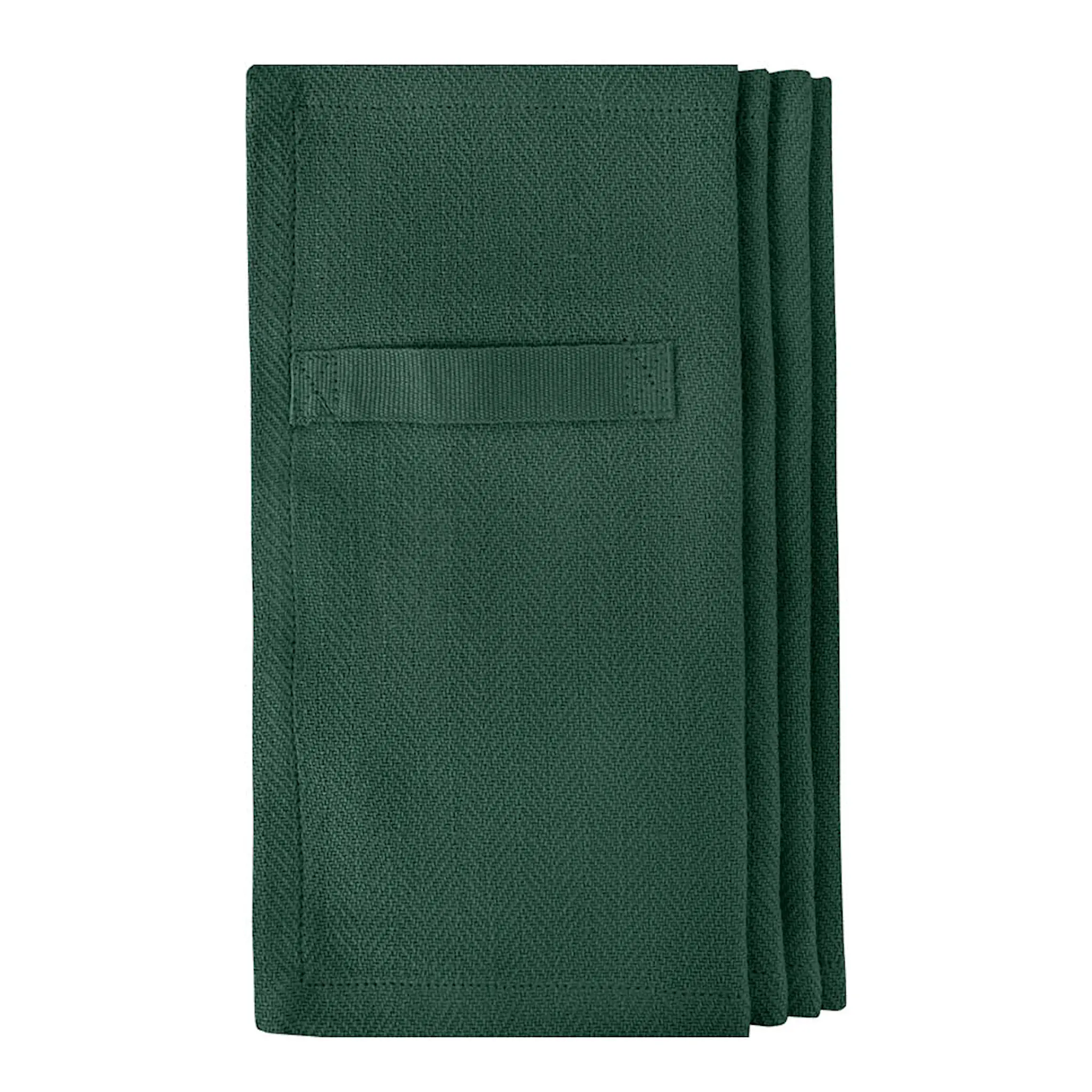 The Organic Company Servett i bomull 20x20 cm 4-pack dark green