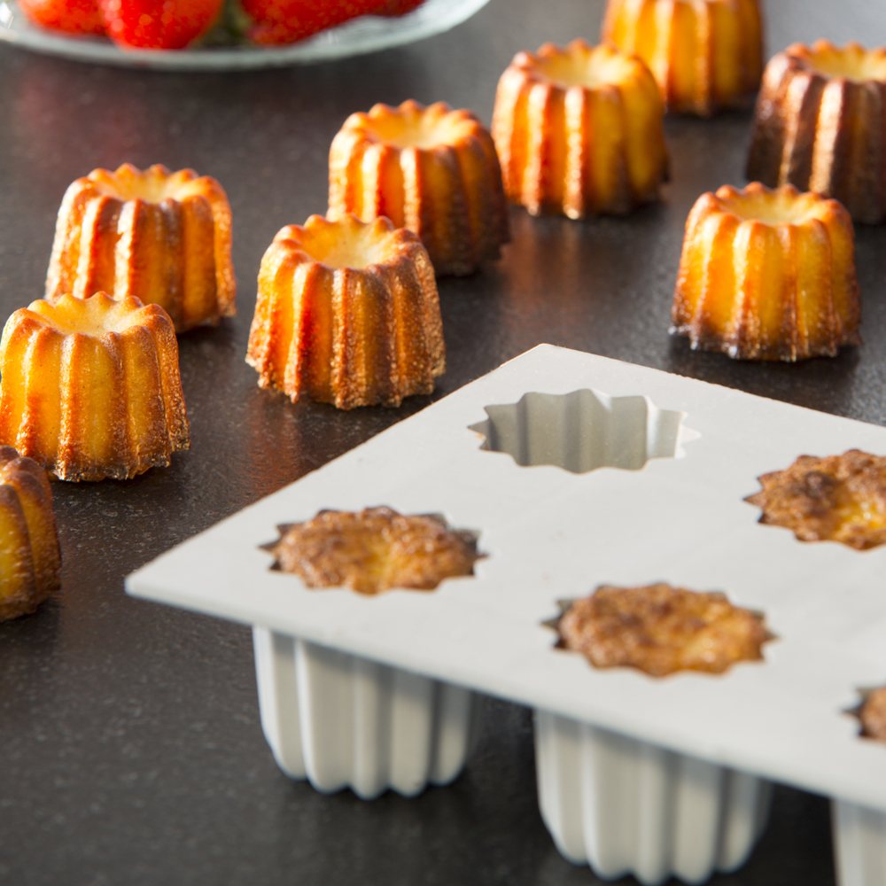 de Buyer Elastomoule Bakform för 8 Canelés Grå